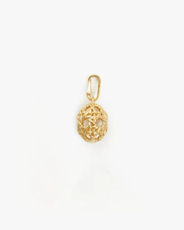 Rattan Egg Charm sold by Clare Vivier