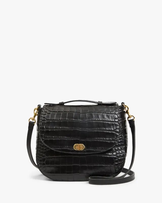 Turnlock Louis w/ Top Handle sold by Clare Vivier