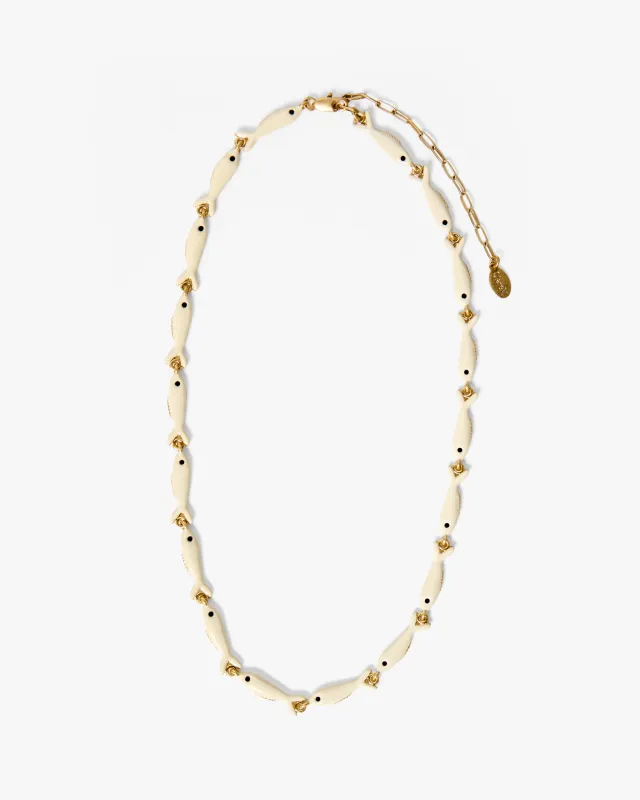 Enamel Sardine Necklace sold by Clare Vivier