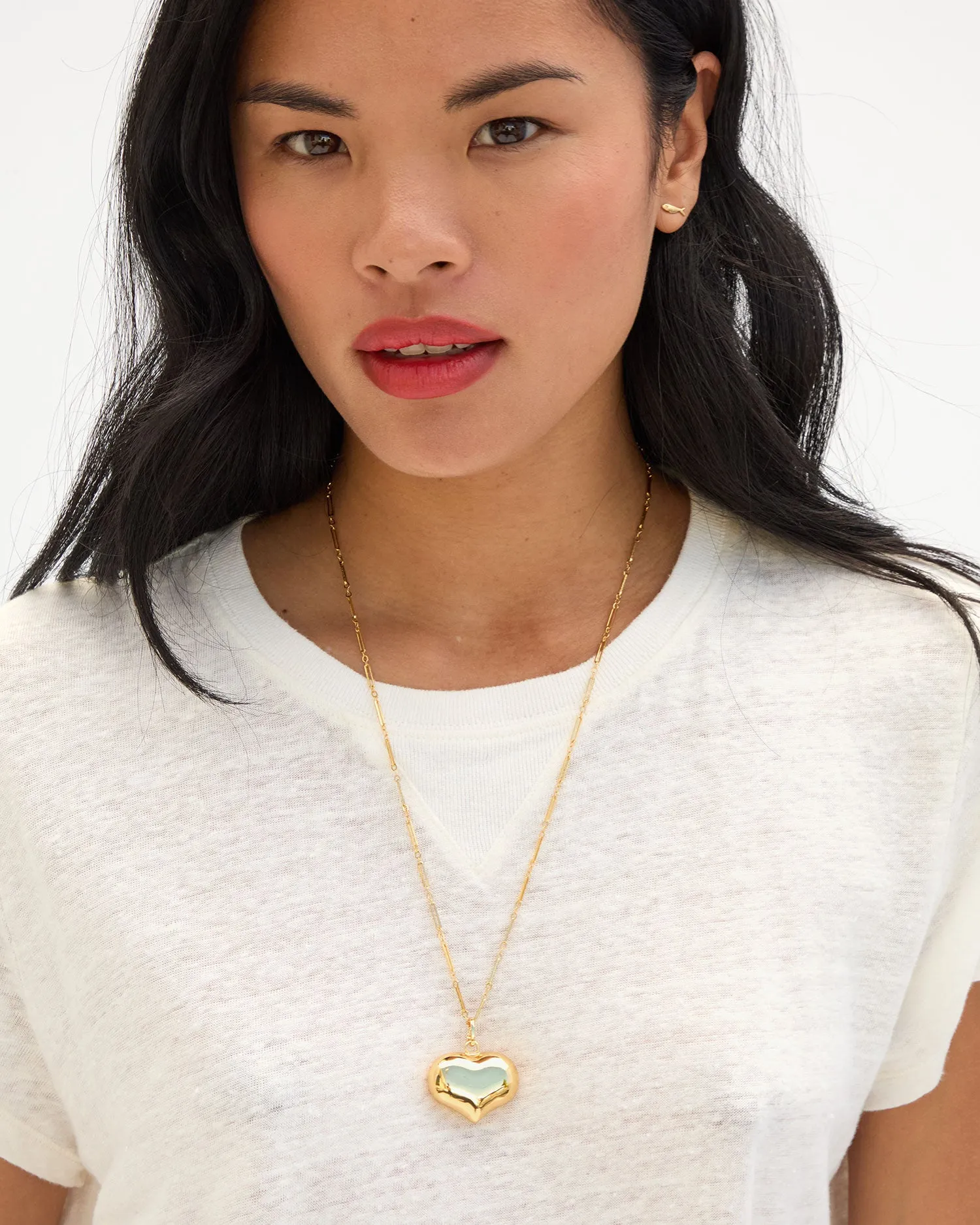 Mylar Heart Necklace sold by Clare Vivier product image thumbnail 2