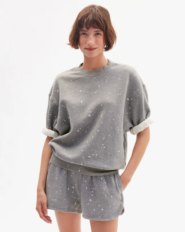 Short Sleeve Oversized Sweatshirt made by Clare Vivier