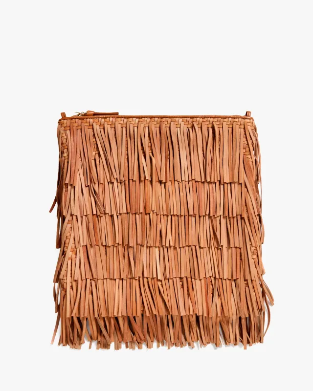 Fringe Clutch w/ Tabs made by Clare Vivier