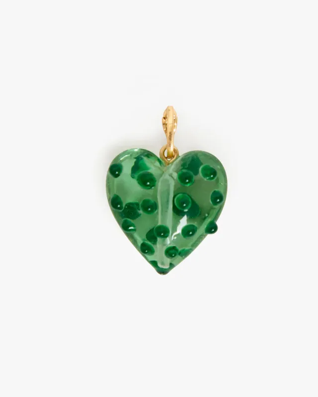 Polka Dot Heart Charm made by Clare Vivier