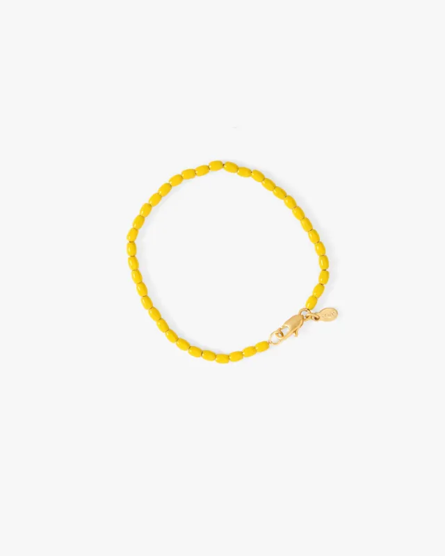 Enamel Barrel Chain Bracelet made by Clare Vivier