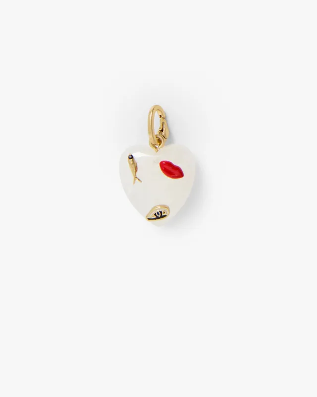 Icon Heart Charm made by Clare Vivier
