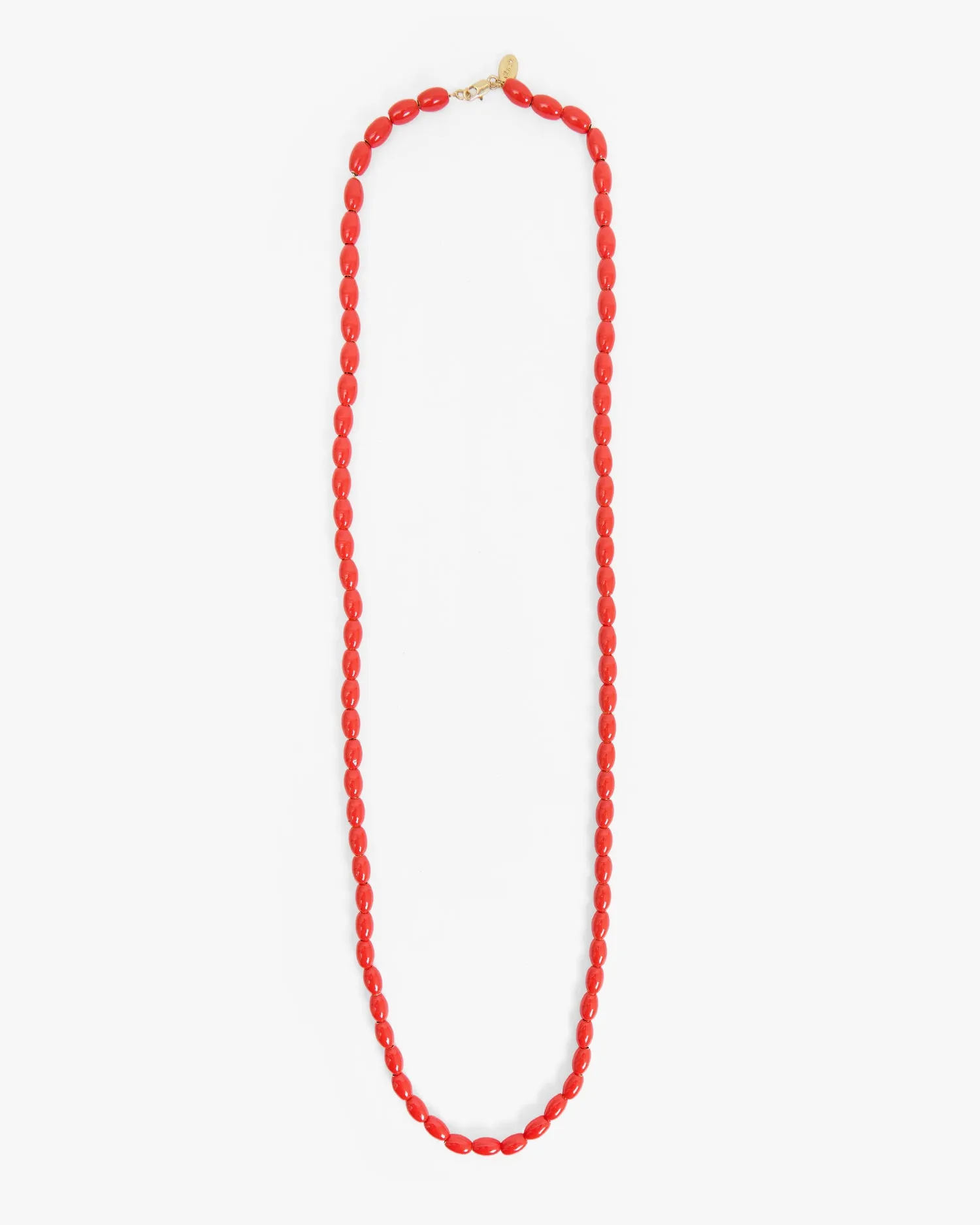 Grande Enamel Barrel Chain - 30 in sold by Clare Vivier