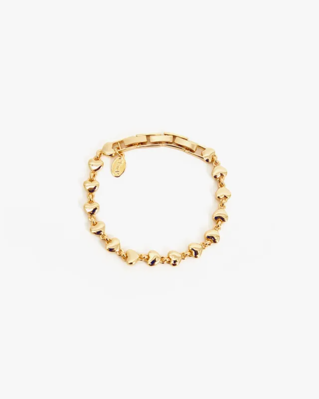 Puff Heart Chain Bracelet sold by Clare Vivier