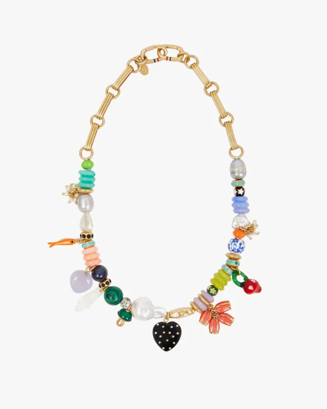 Beaded Statement Necklace sold by Clare Vivier