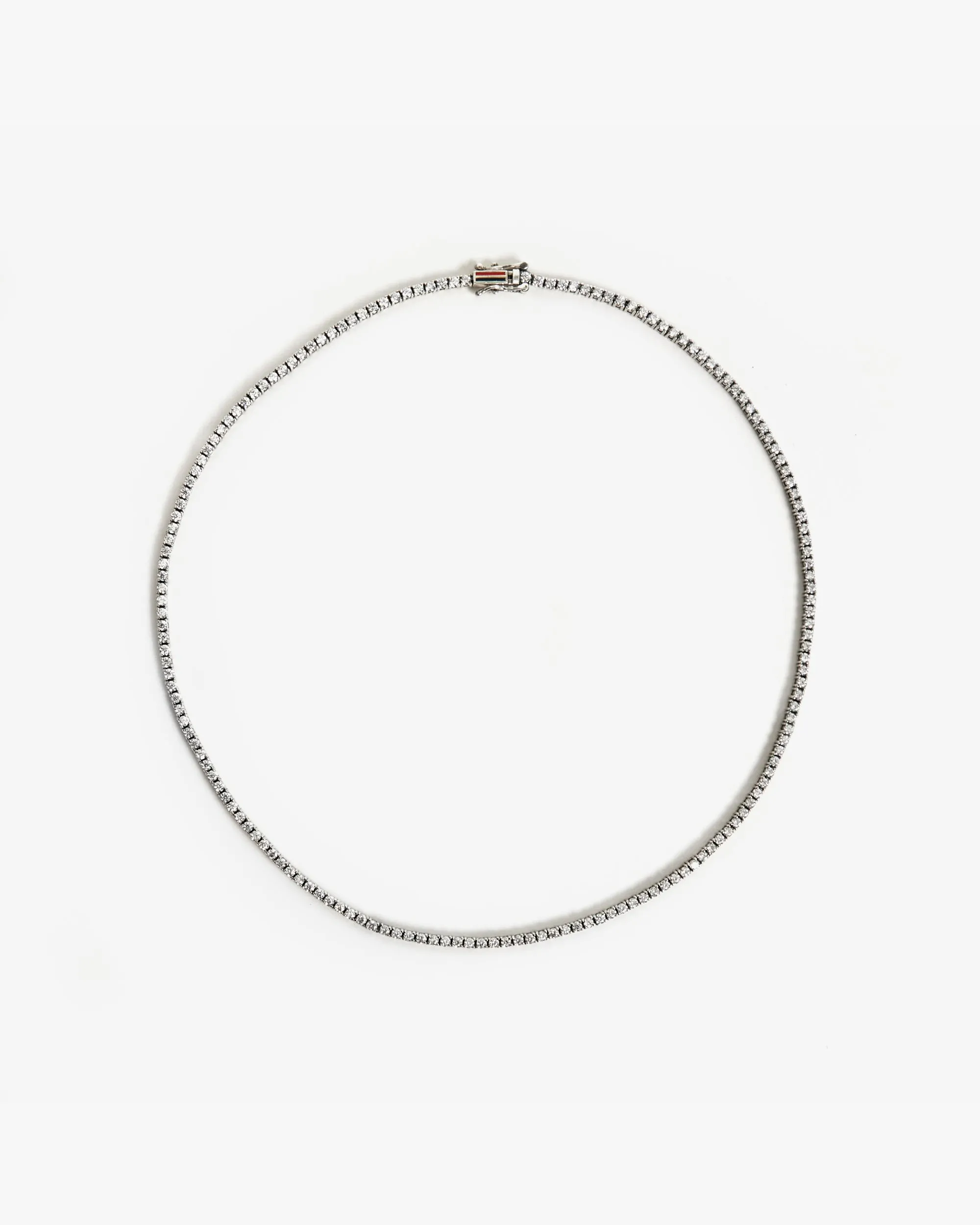 2mm Sapphire Tennis Necklace sold by Clare Vivier