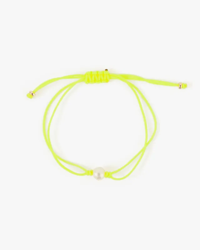 Pearl Silk Cord Bracelet sold by Clare Vivier