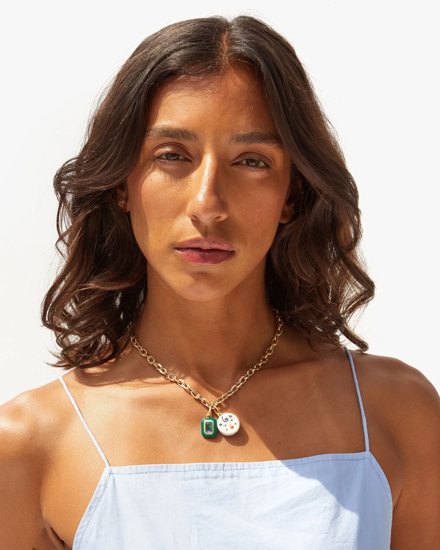 Porcelain Disc Charm sold by Clare Vivier product image thumbnail 2