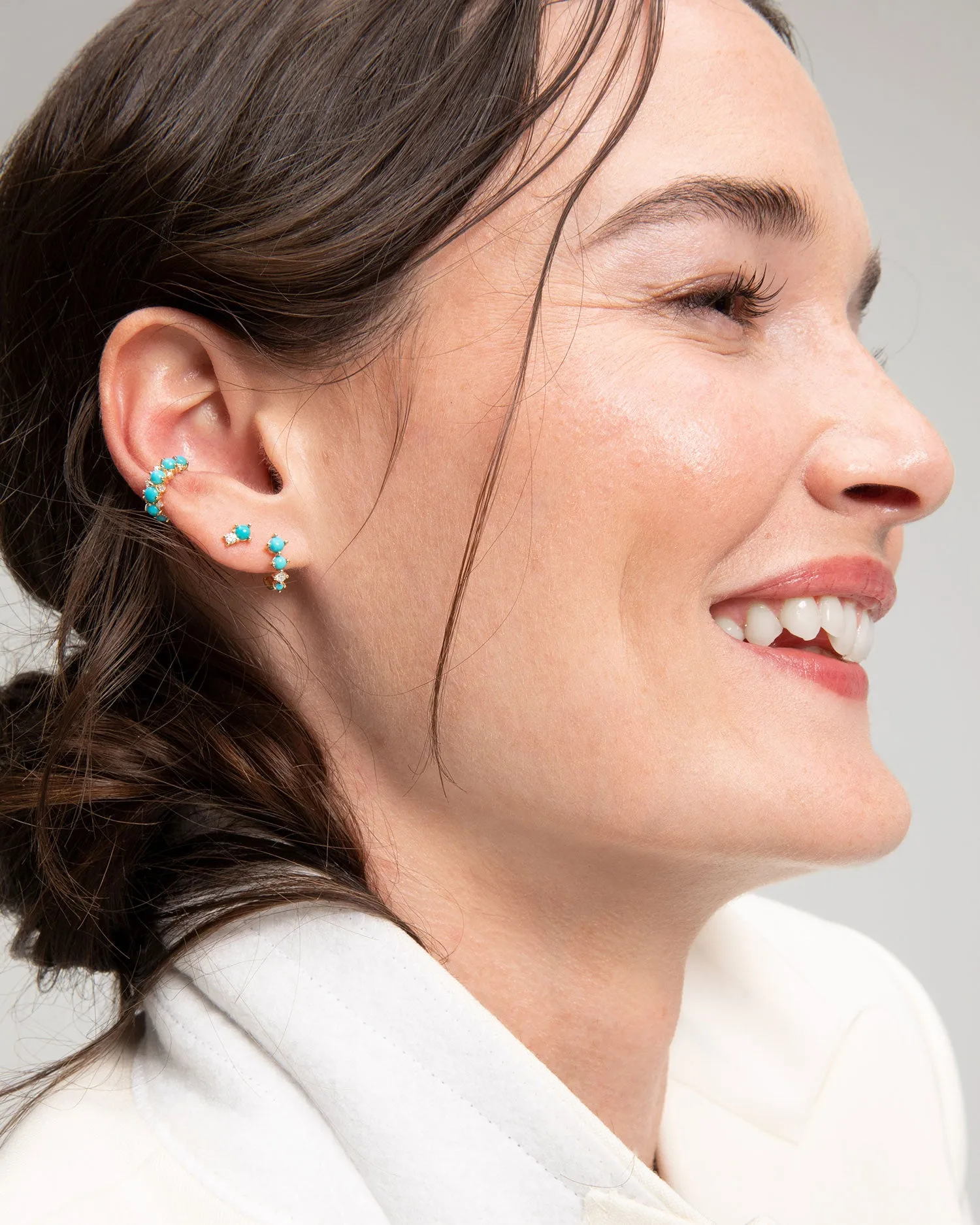 Turquoise & Diamond Amigos Posts sold by Clare Vivier product image thumbnail 2