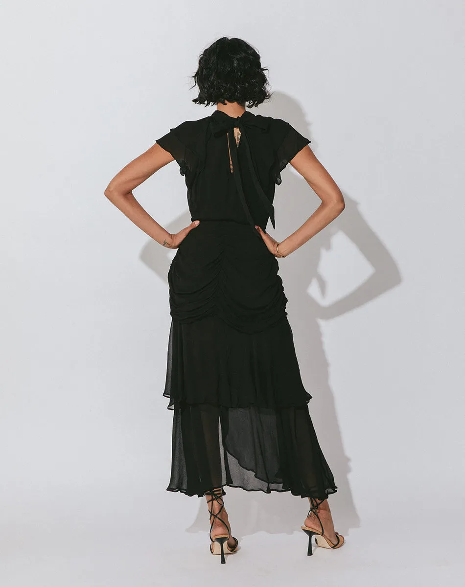 Cecilia Ankle Dress | Black sold by Cleobella product image thumbnail 3