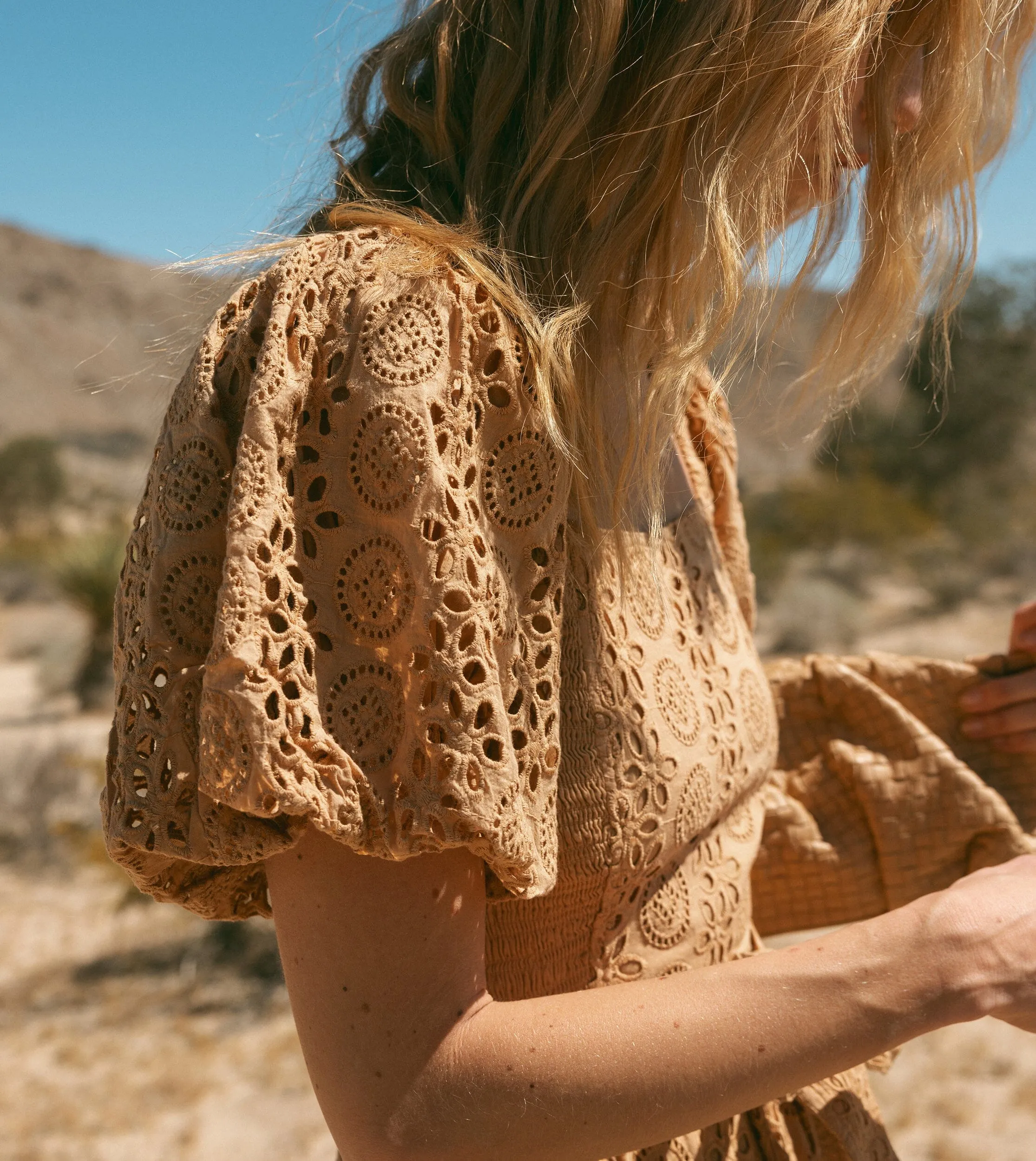 Seraphina Midi Dress | Wheat sold by Cleobella product image thumbnail 4