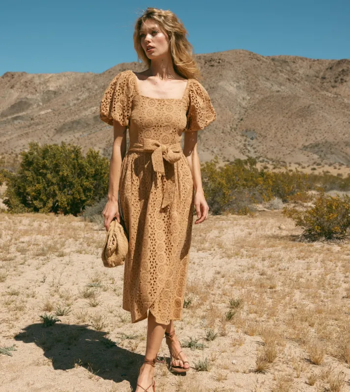 Seraphina Midi Dress | Wheat sold by Cleobella