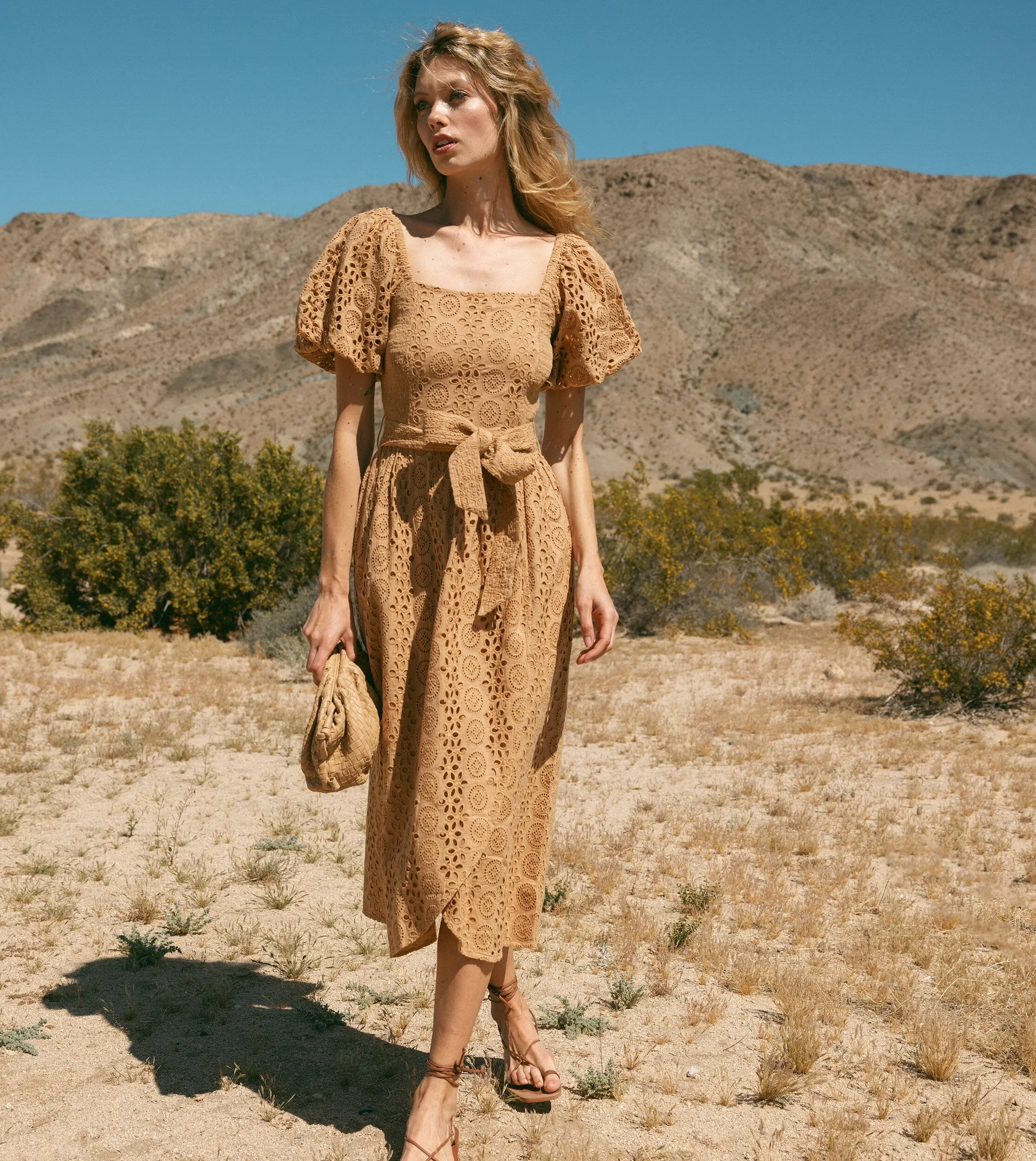 Seraphina Midi Dress | Wheat sold by Cleobella