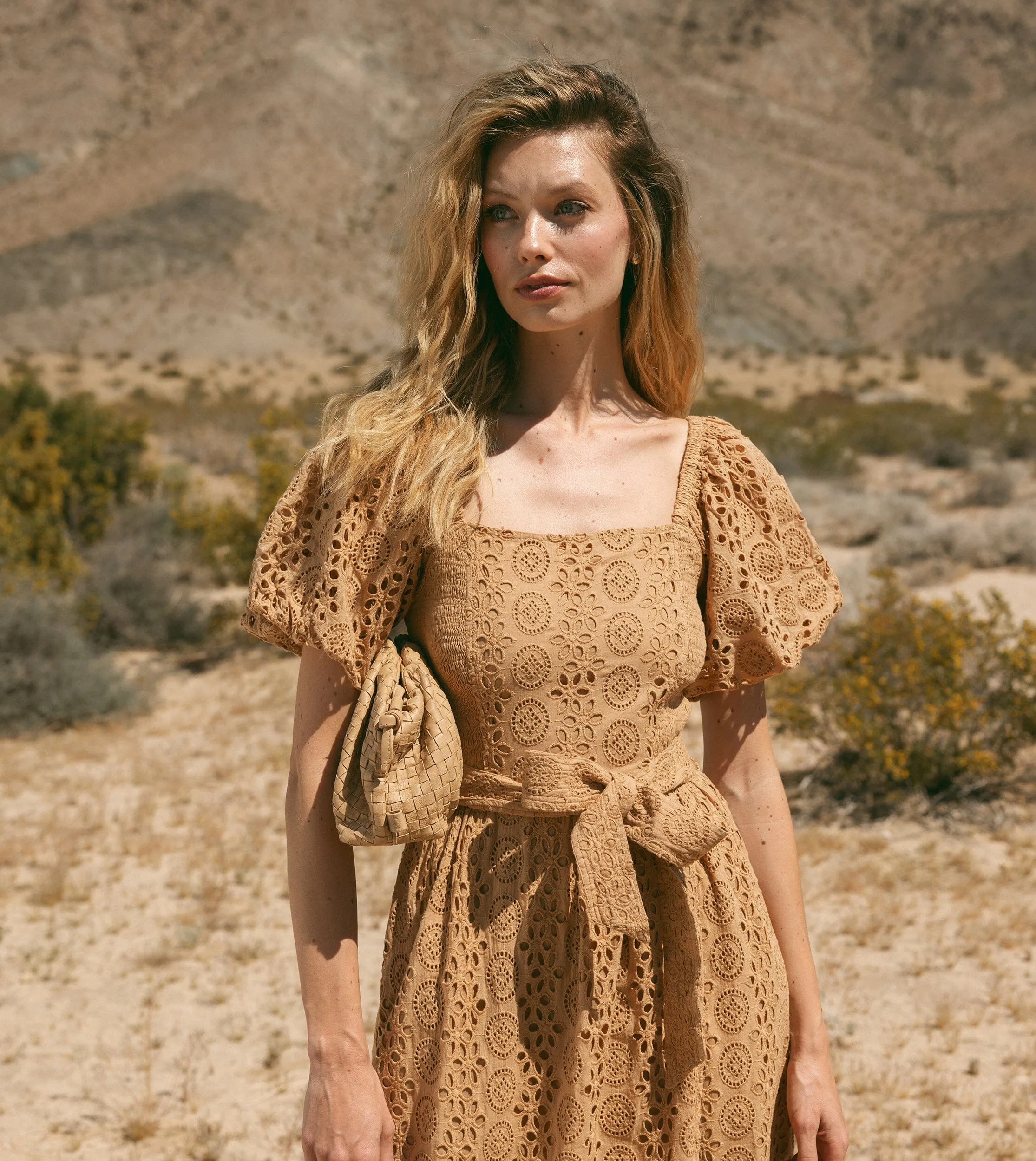 Seraphina Midi Dress | Wheat sold by Cleobella product image thumbnail 3