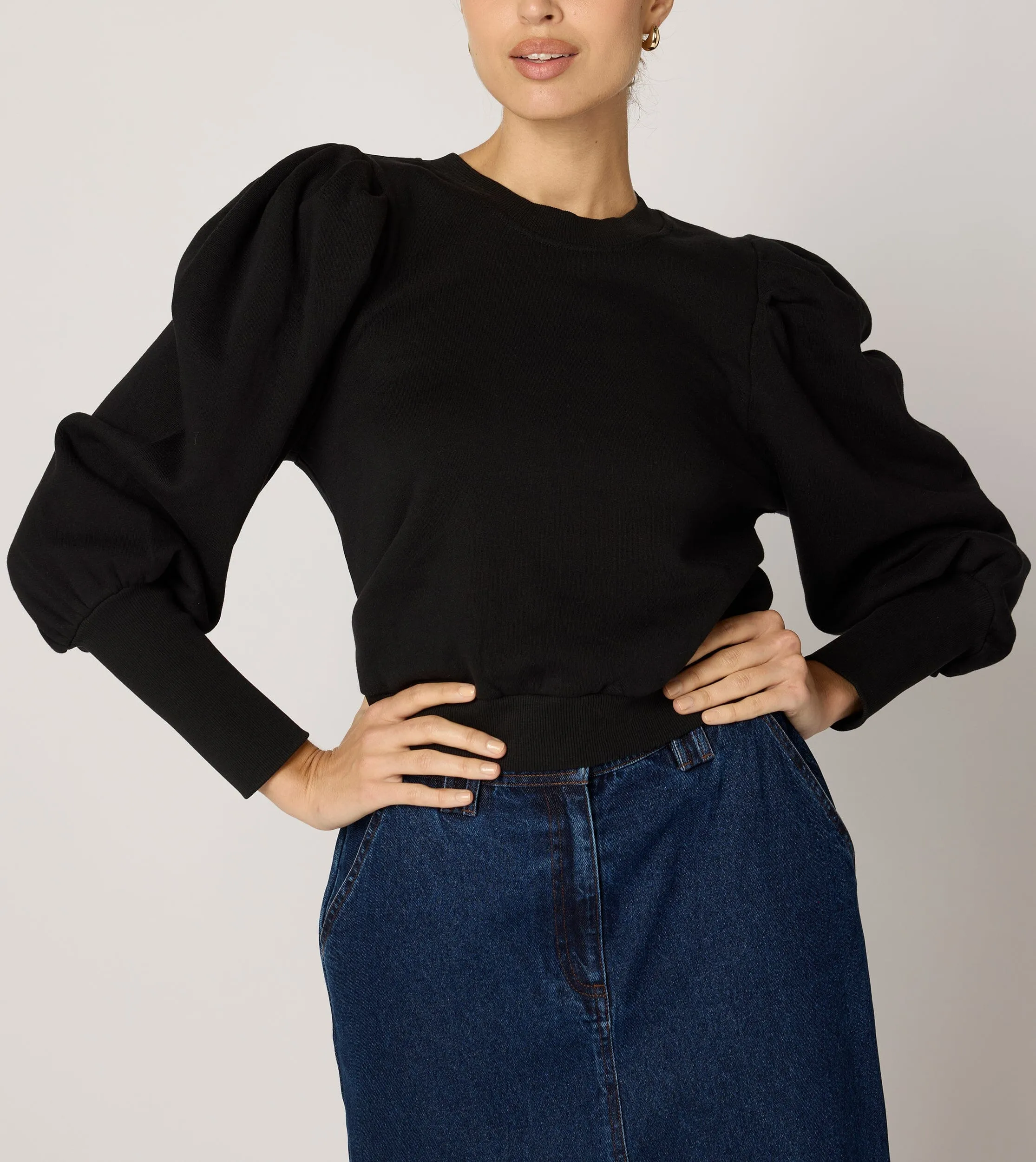 Indi Sweatshirt | Black sold by Cleobella product image thumbnail 4