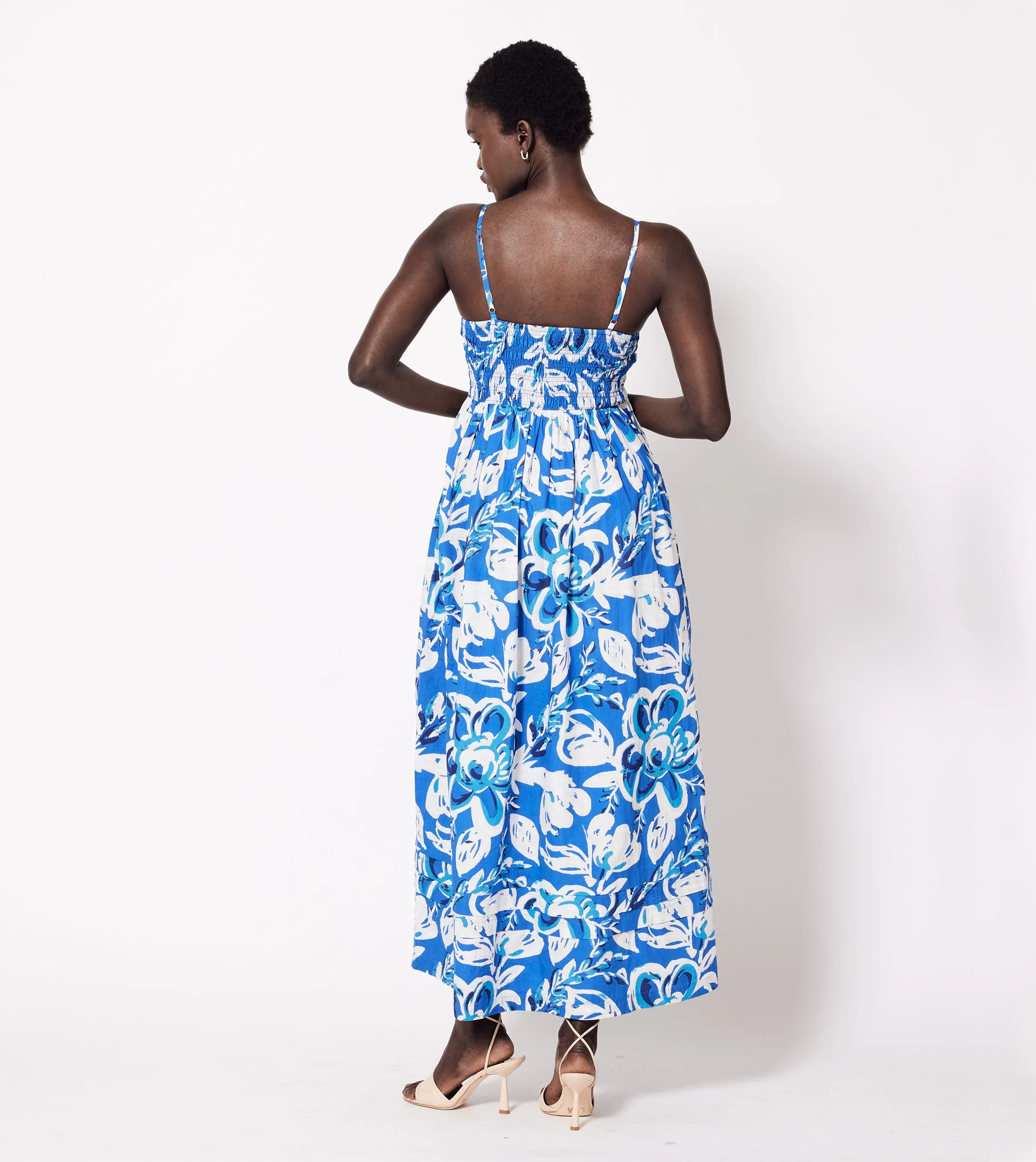 Annie Ankle Dress | Azure sold by Cleobella product image thumbnail 4