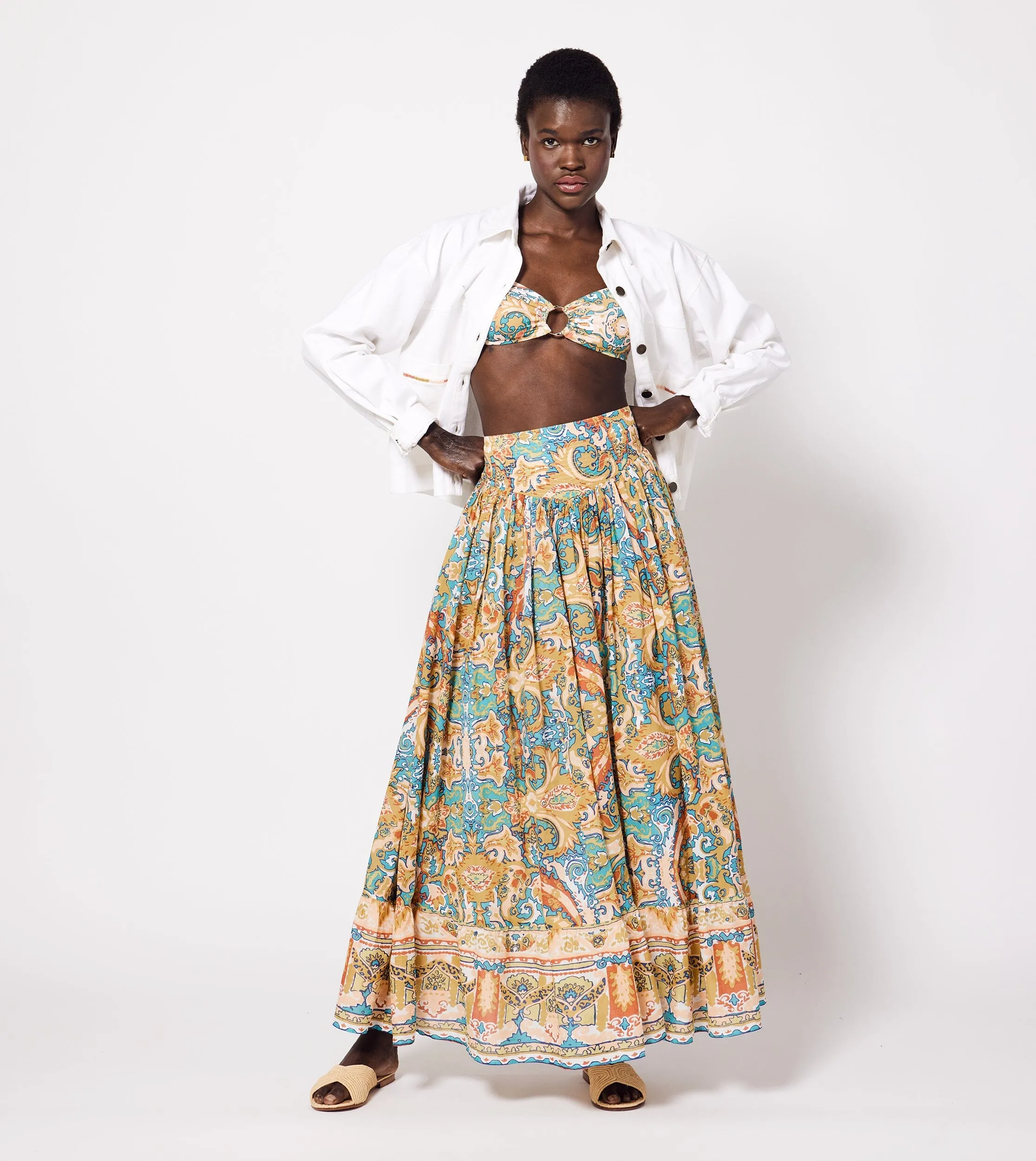 Raelynn Ankle Skirt | Las Palmas sold by Cleobella