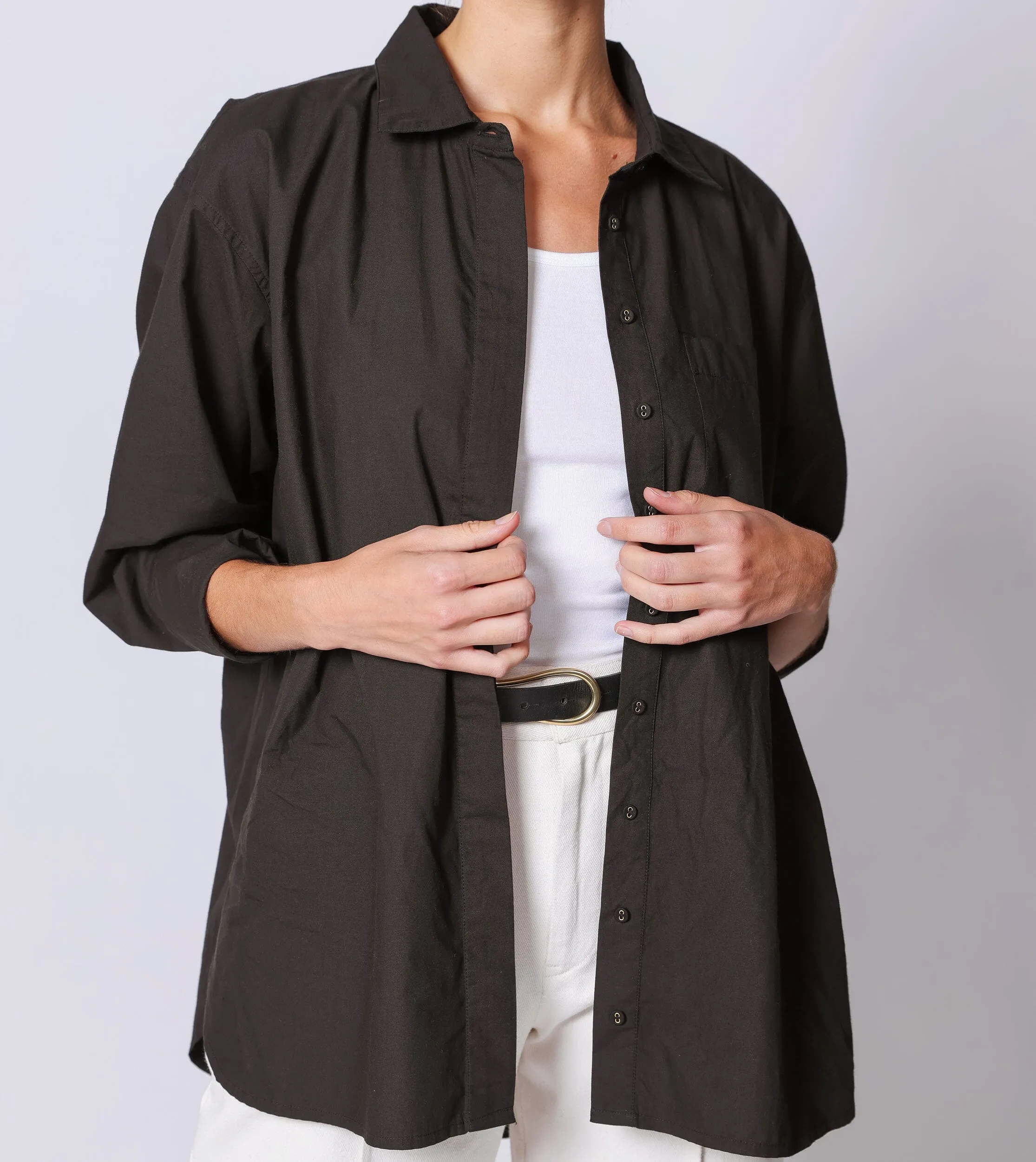 Miller Shirt | Black sold by Cleobella product image thumbnail 3