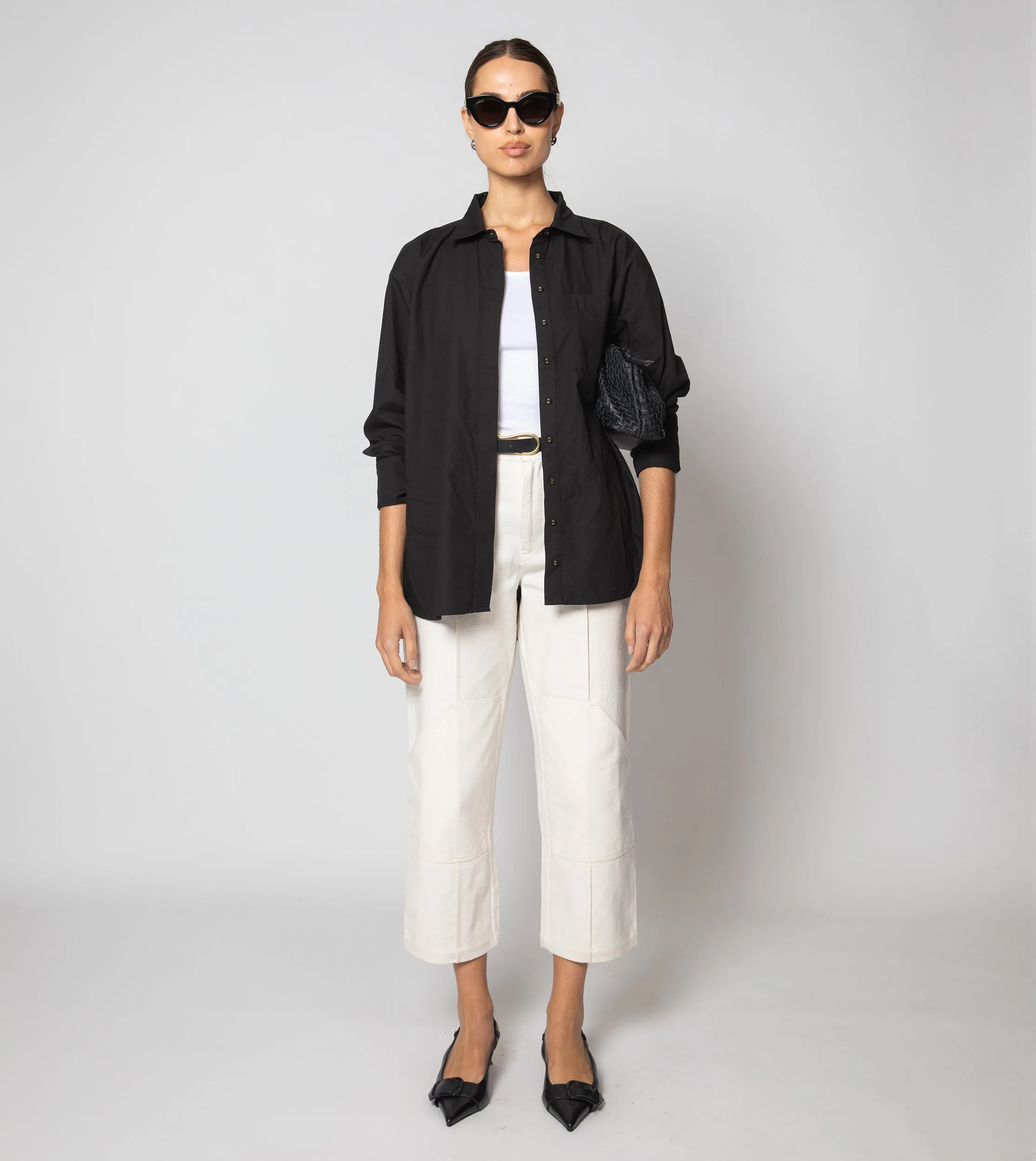 Miller Shirt | Black sold by Cleobella