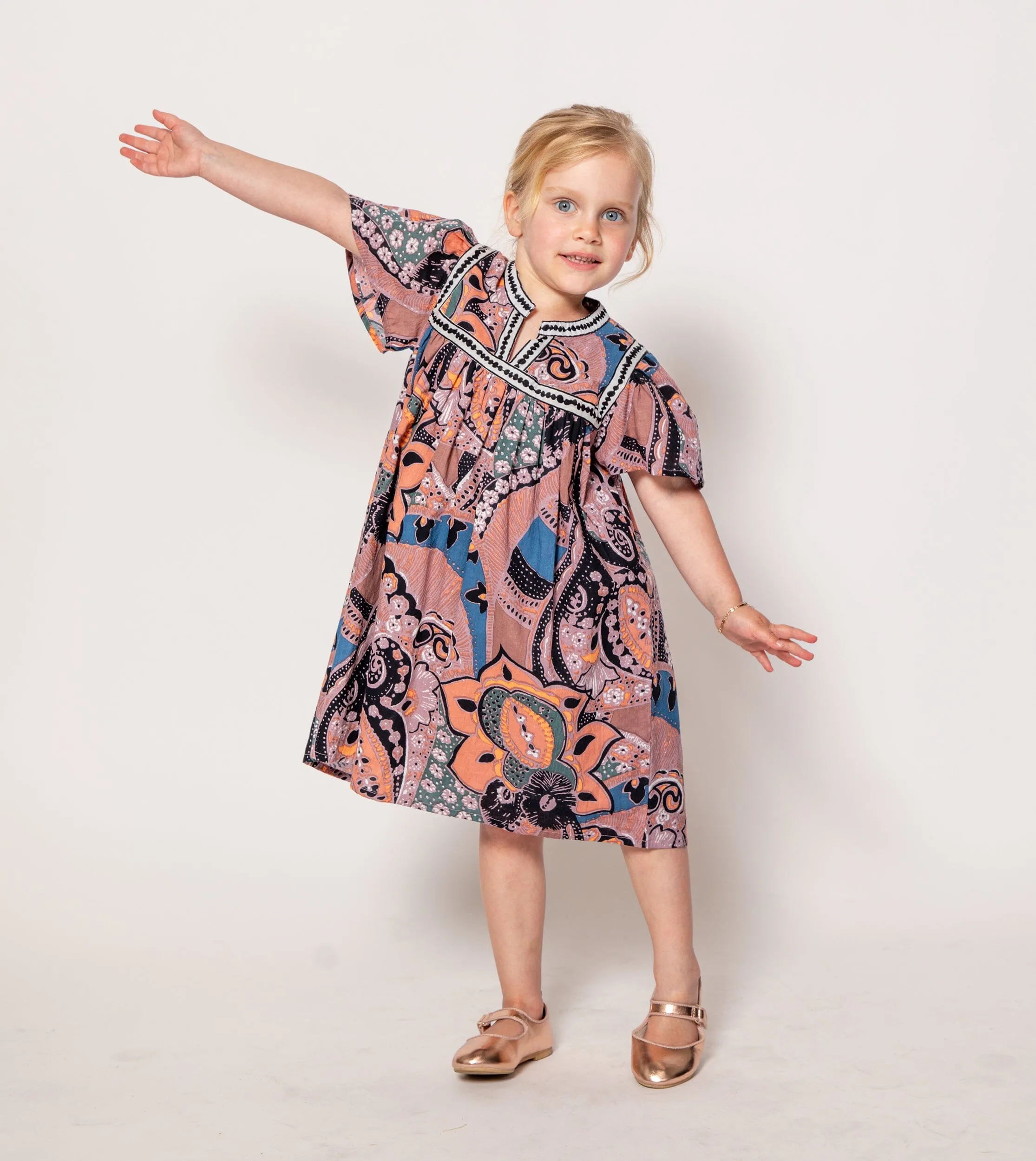 Littles Magdalena Dress | Mirage sold by Cleobella product image thumbnail 3