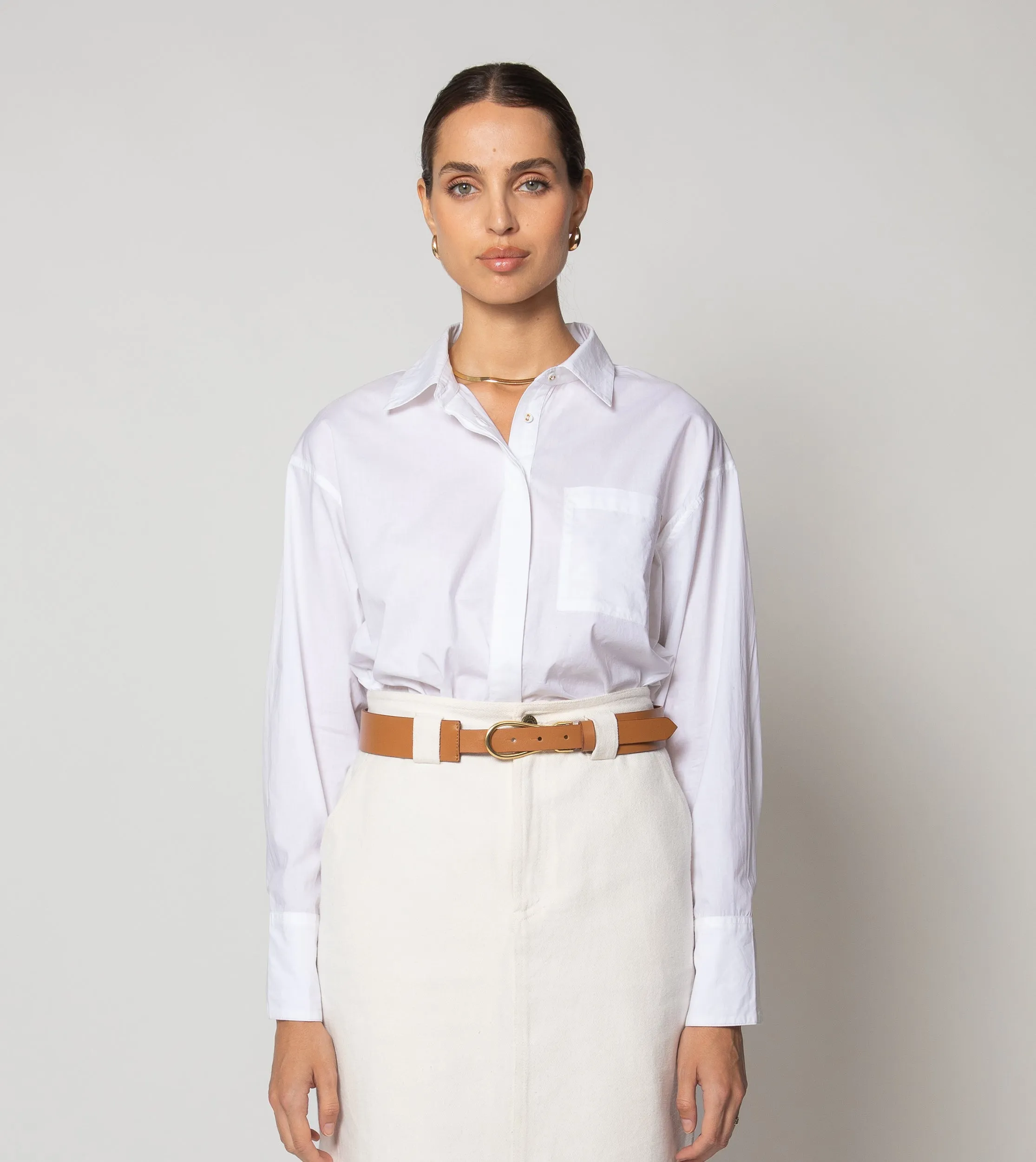 Miller Shirt | White sold by Cleobella product image thumbnail 2