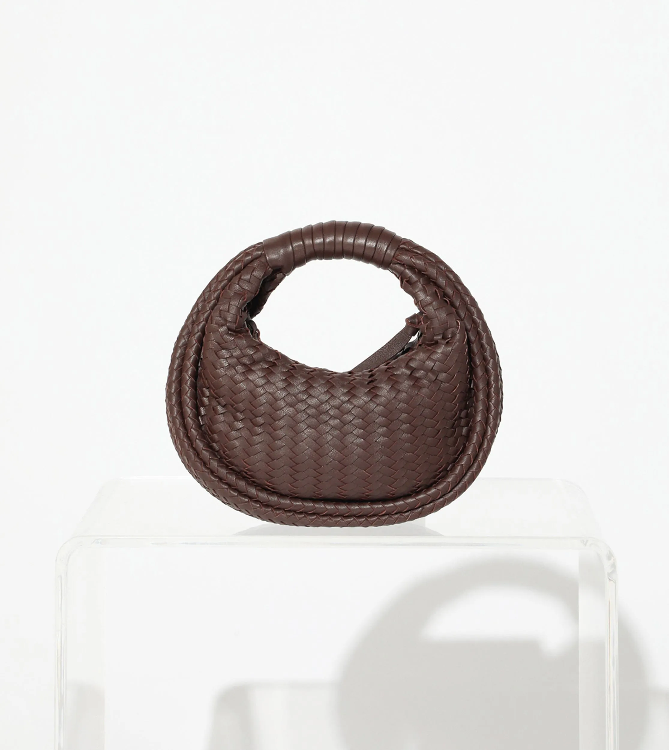 Santiago Mini Hobo Bag | Chocolate sold by Cleobella product image thumbnail 4