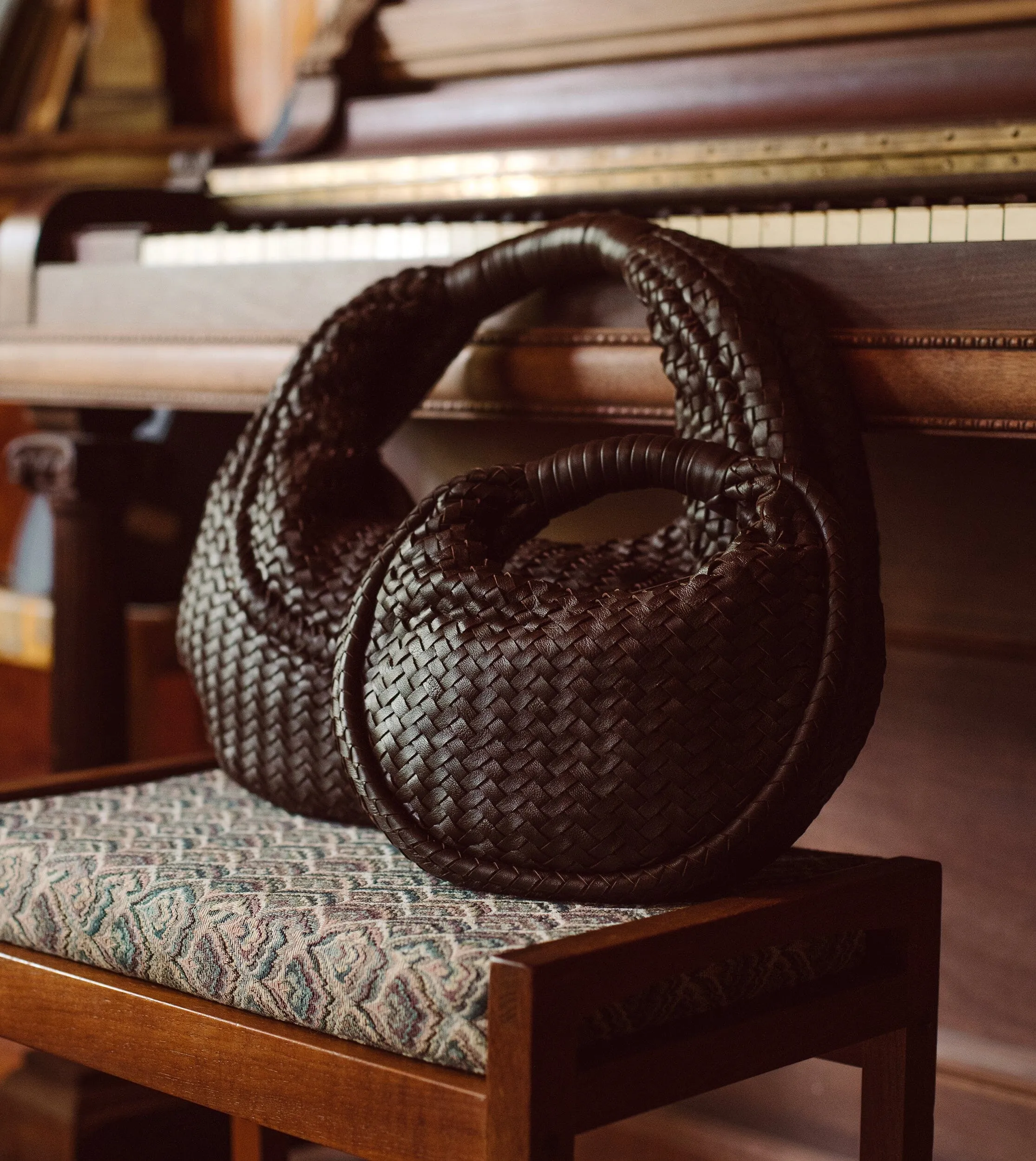 Santiago Mini Hobo Bag | Chocolate sold by Cleobella product image thumbnail 3