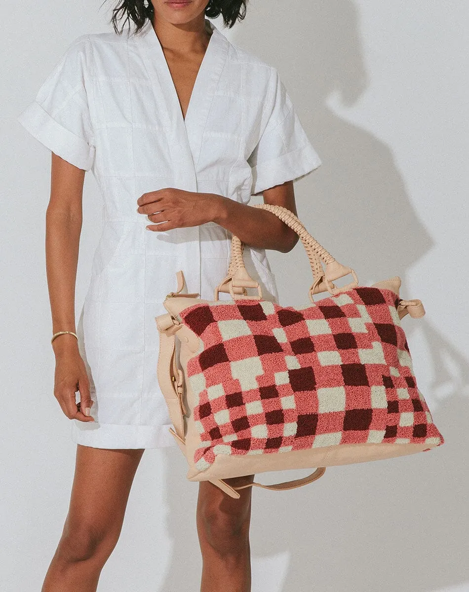 Weekender | Patchwork Gingham sold by Cleobella