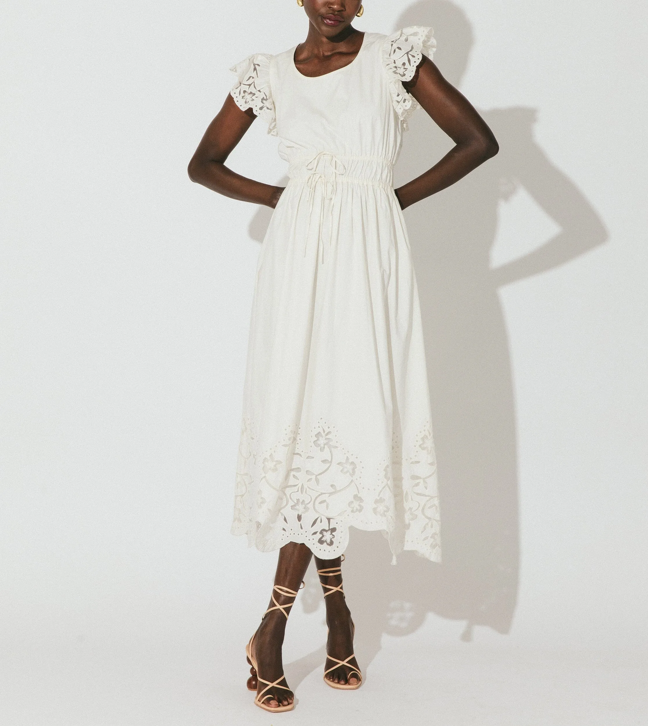 Allegra Midi Dress | Ivory sold by Cleobella product image thumbnail 3
