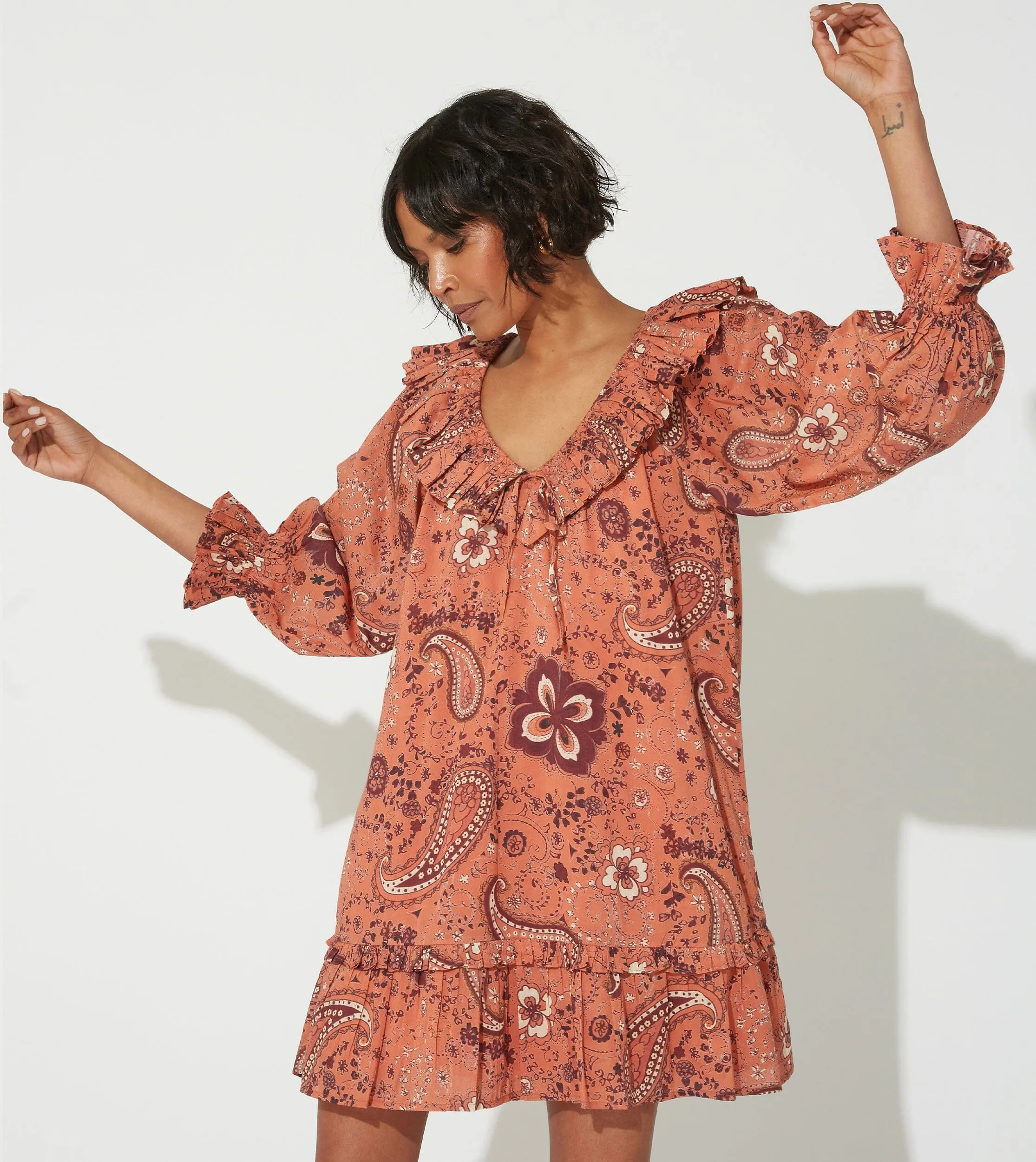 Danica Mini Dress | Rhode Paisley sold by Cleobella product image thumbnail 4