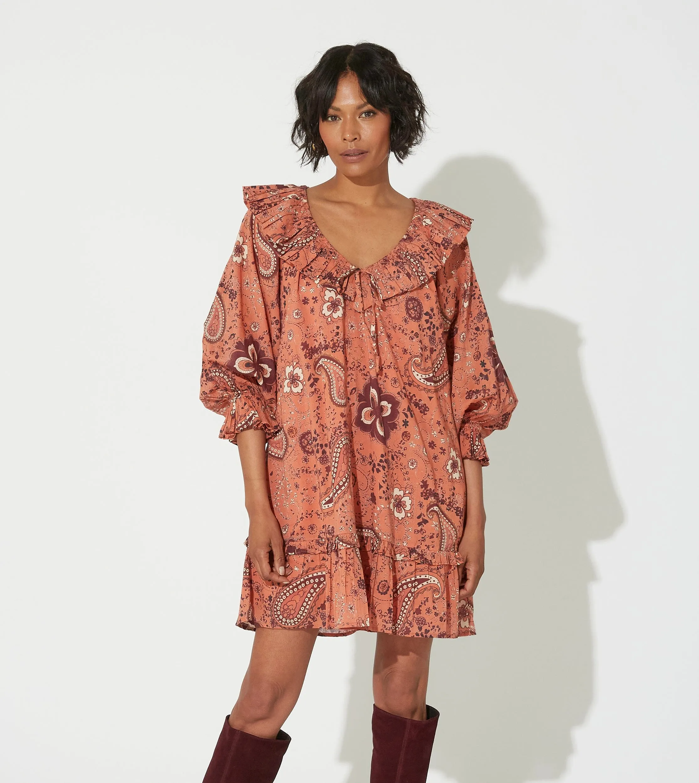 Danica Mini Dress | Rhode Paisley sold by Cleobella