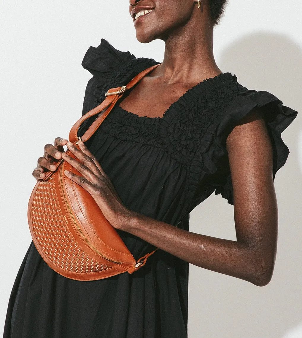 Zina Convertible Crossbody | Cognac sold by Cleobella product image thumbnail 3