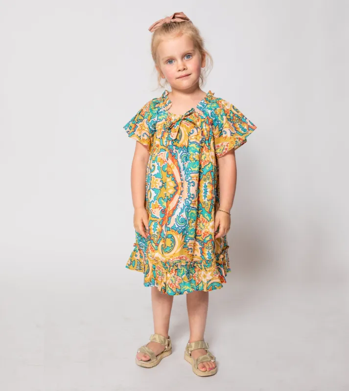 Littles Valencia Dress | Las Palmas sold by Cleobella