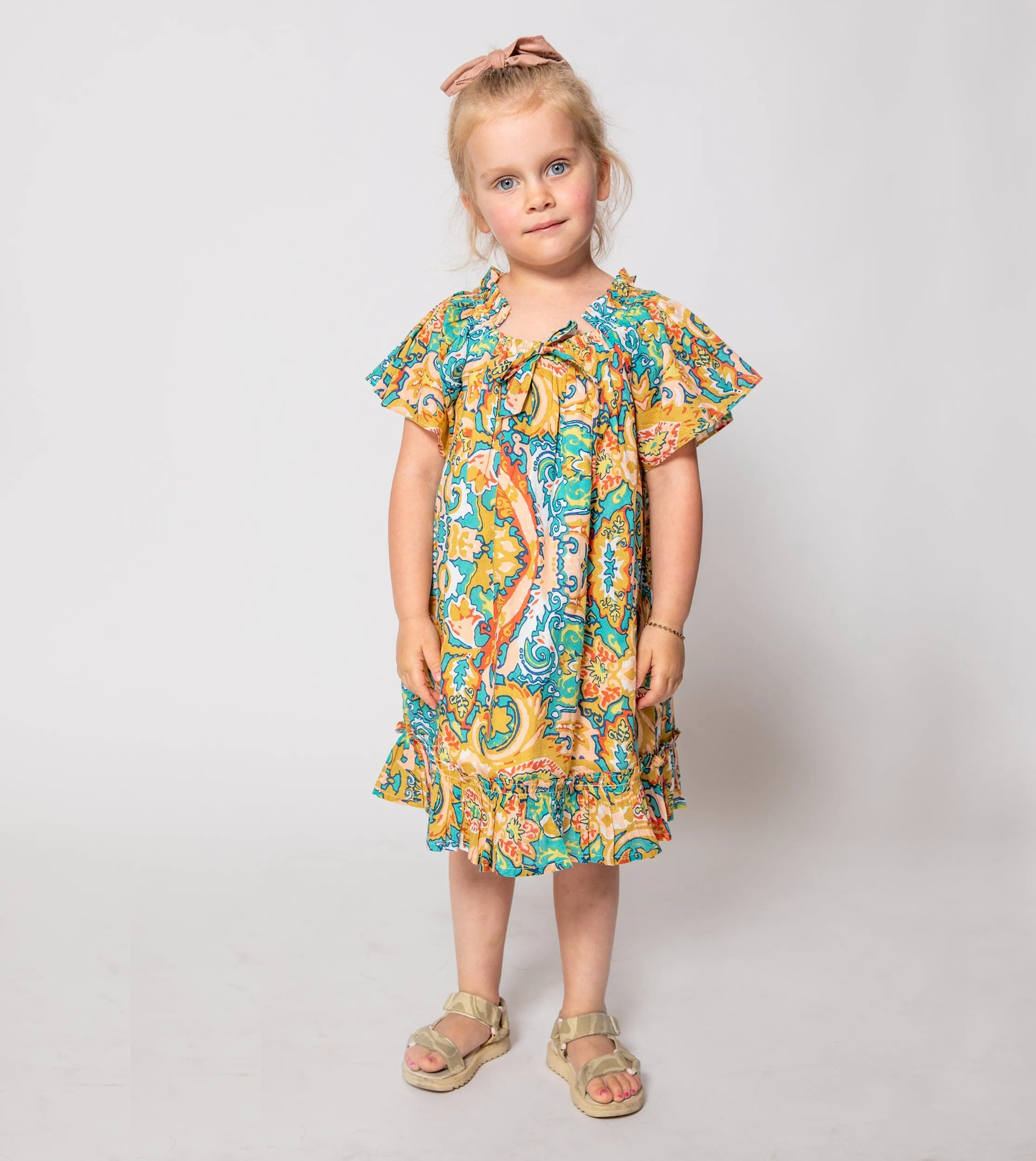 Littles Valencia Dress | Las Palmas sold by Cleobella