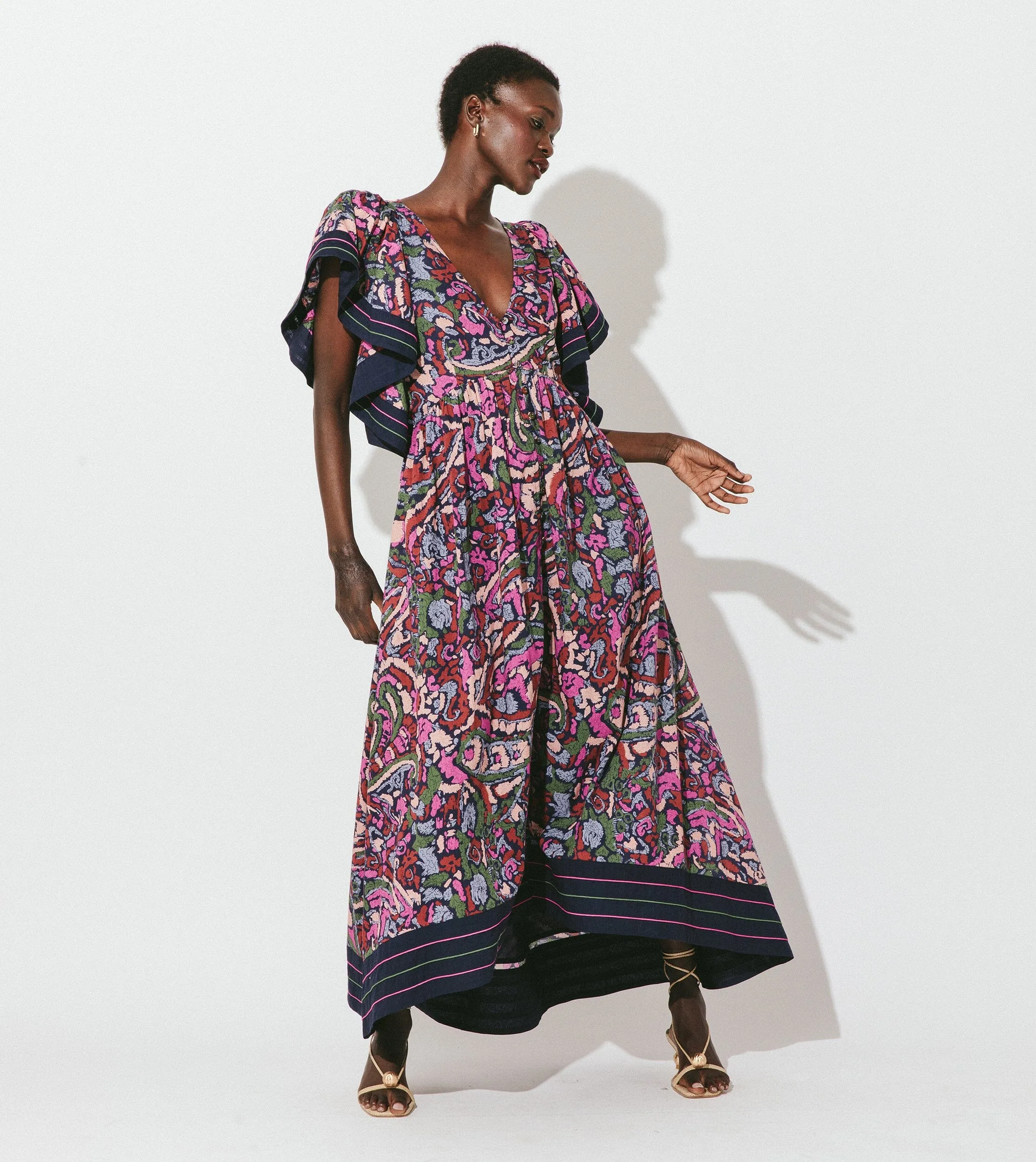 Carlotta Ankle Dress | Corozal sold by Cleobella