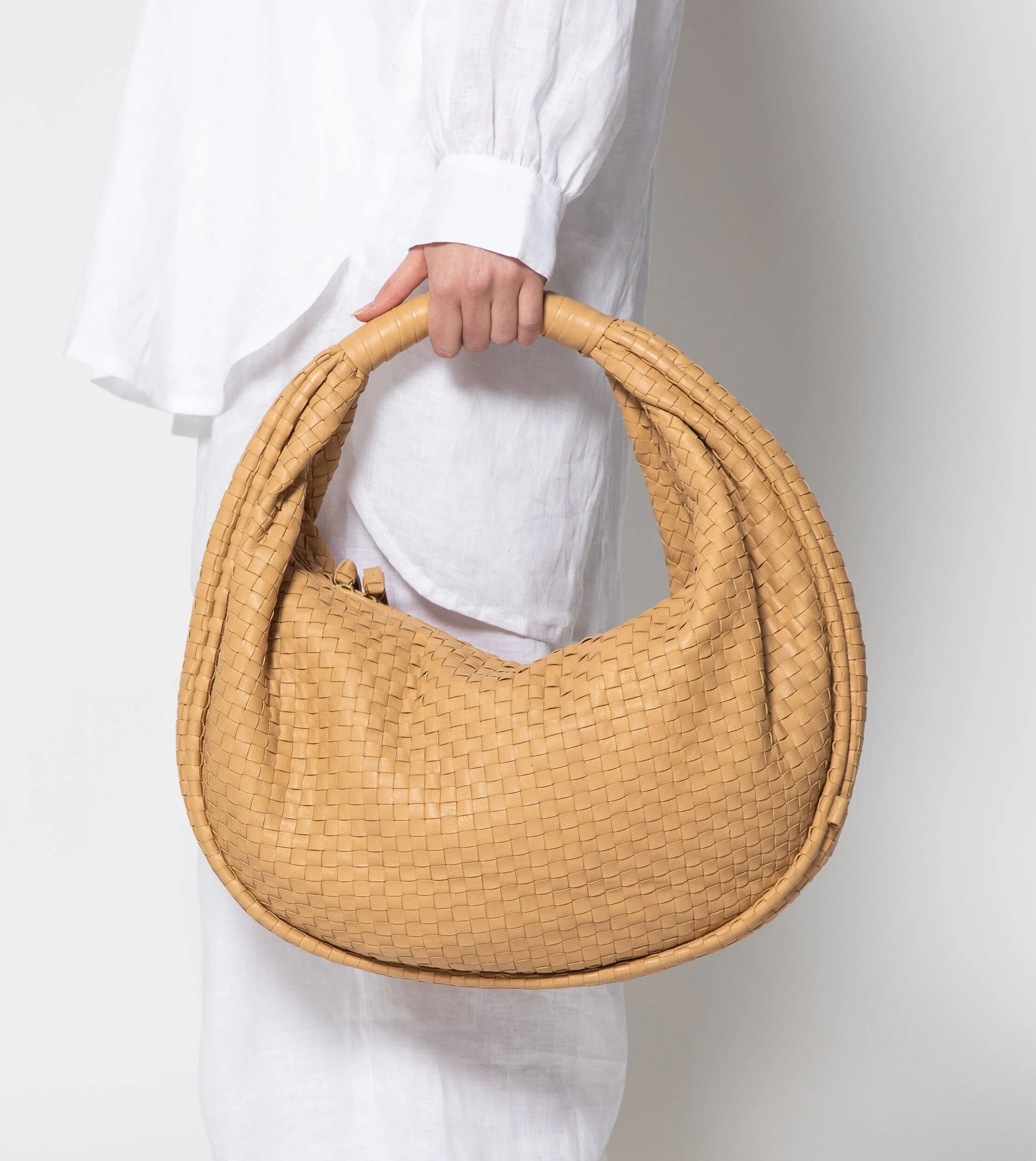 Santiago Hobo Bag | Tan sold by Cleobella