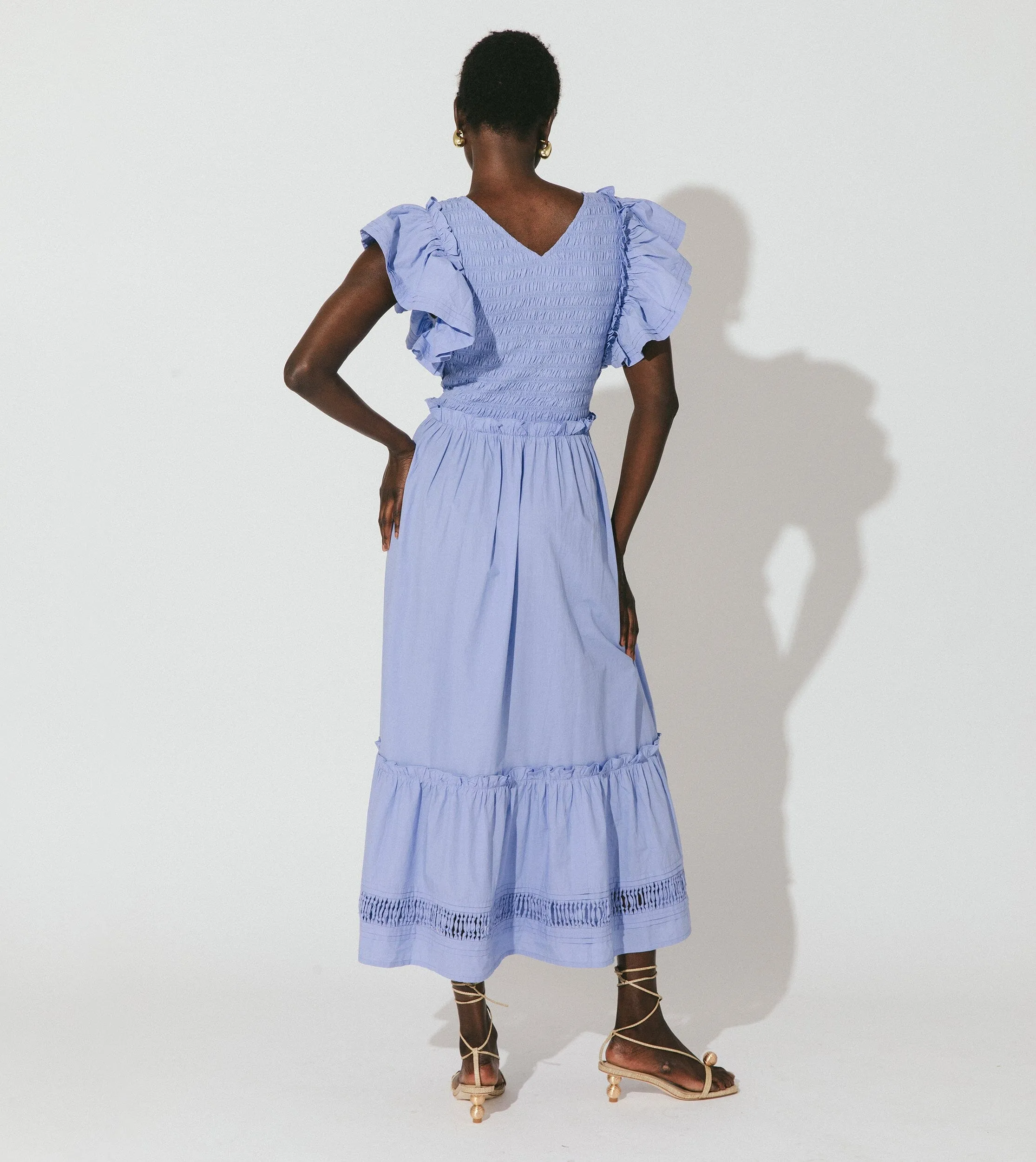 Gladys Ankle Dress | Periwinkle sold by Cleobella product image thumbnail 5