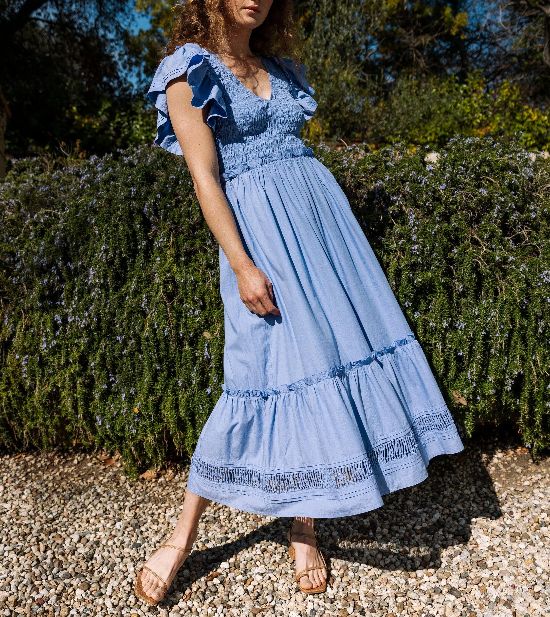 Gladys Ankle Dress | Periwinkle sold by Cleobella product image thumbnail 2