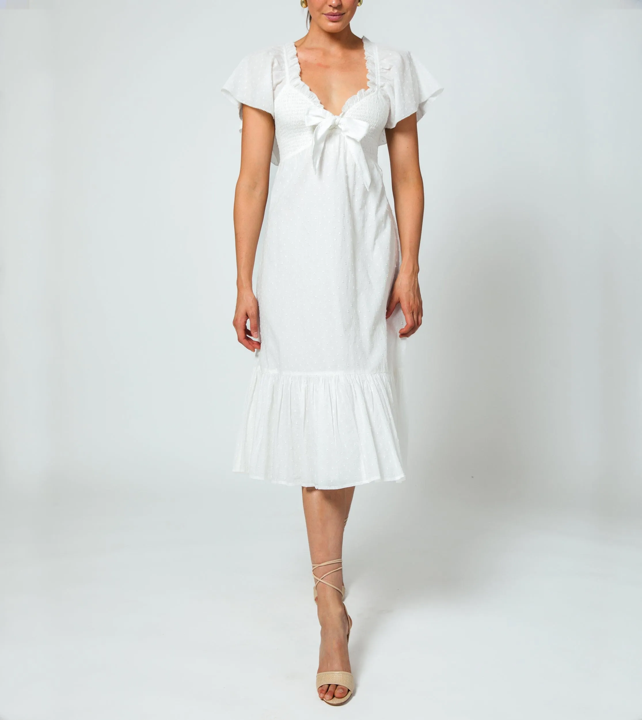 Ashlyn Midi Dress | Ivory sold by Cleobella product image thumbnail 2