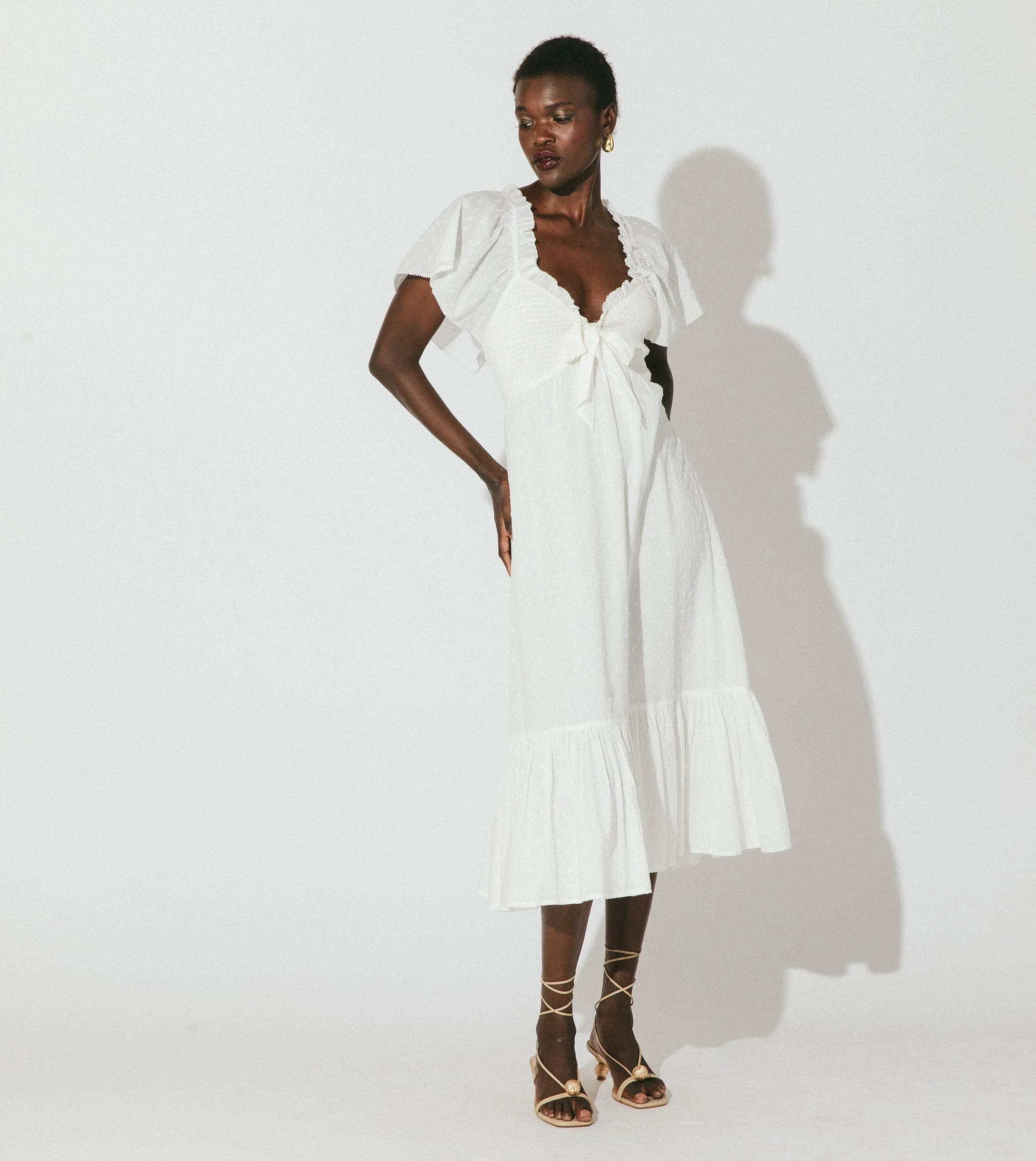 Ashlyn Midi Dress | Ivory sold by Cleobella product image thumbnail 4