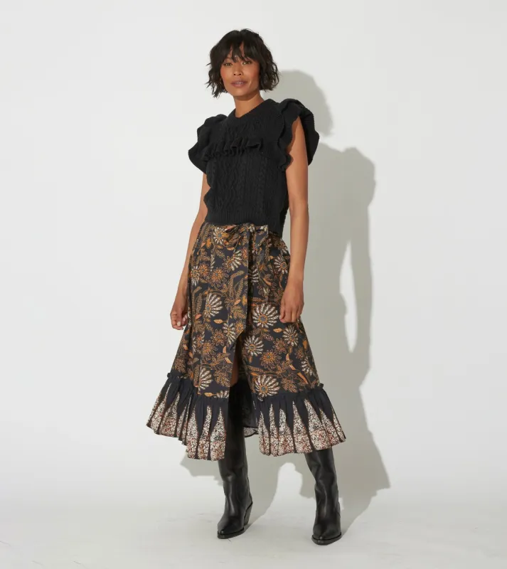 Mika Midi Skirt | Magnolia sold by Cleobella
