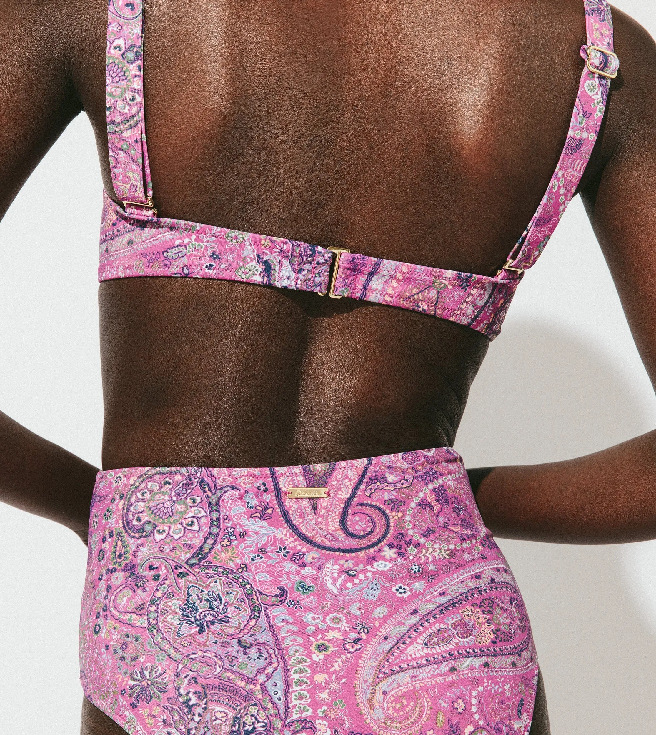Beckett Top | Caymen Paisley Pink sold by Cleobella product image thumbnail 4