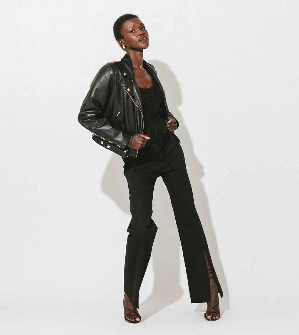 Baxter Leather Jacket | Black sold by Cleobella product image thumbnail 3