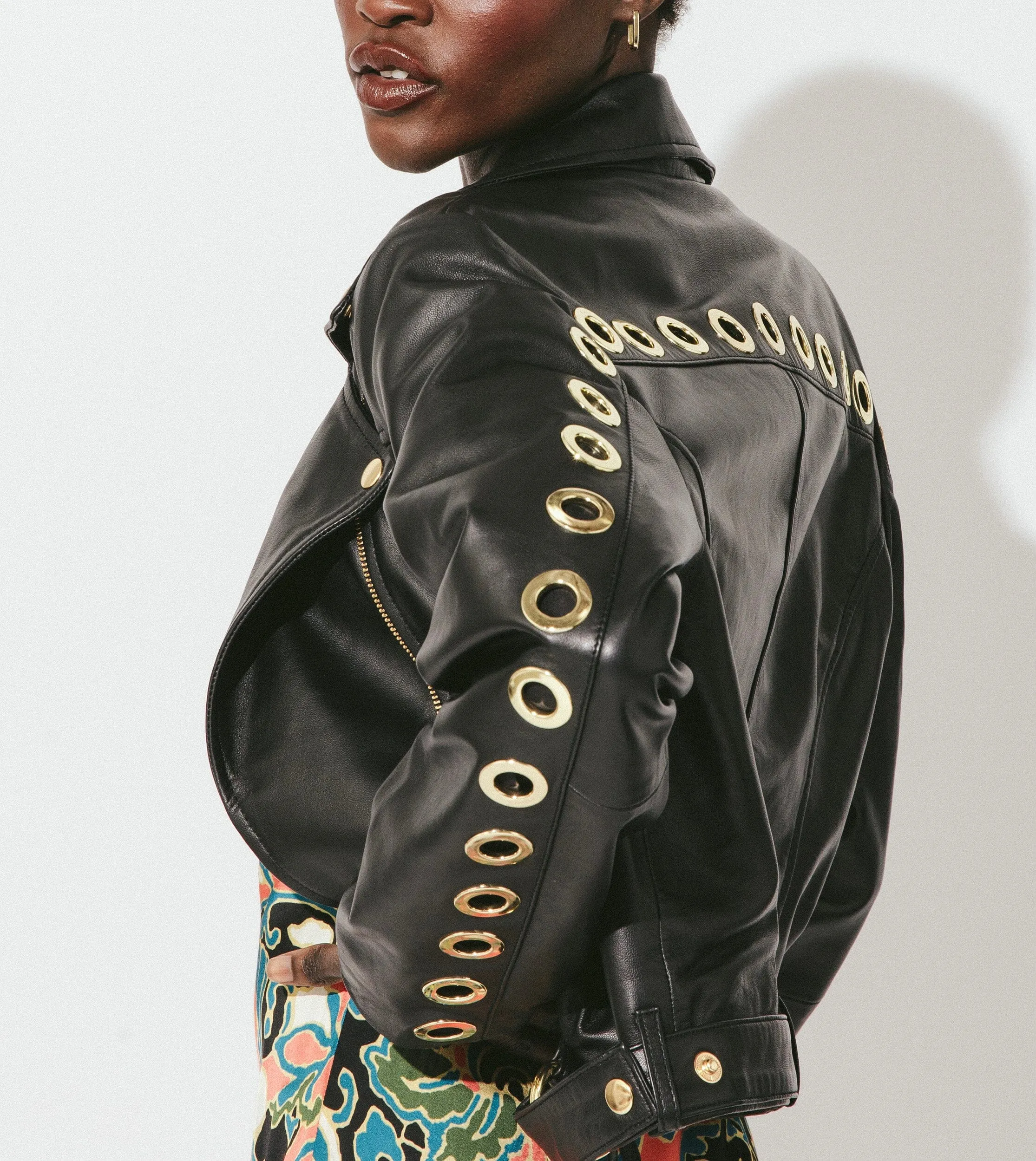 Baxter Leather Jacket | Black sold by Cleobella product image thumbnail 5