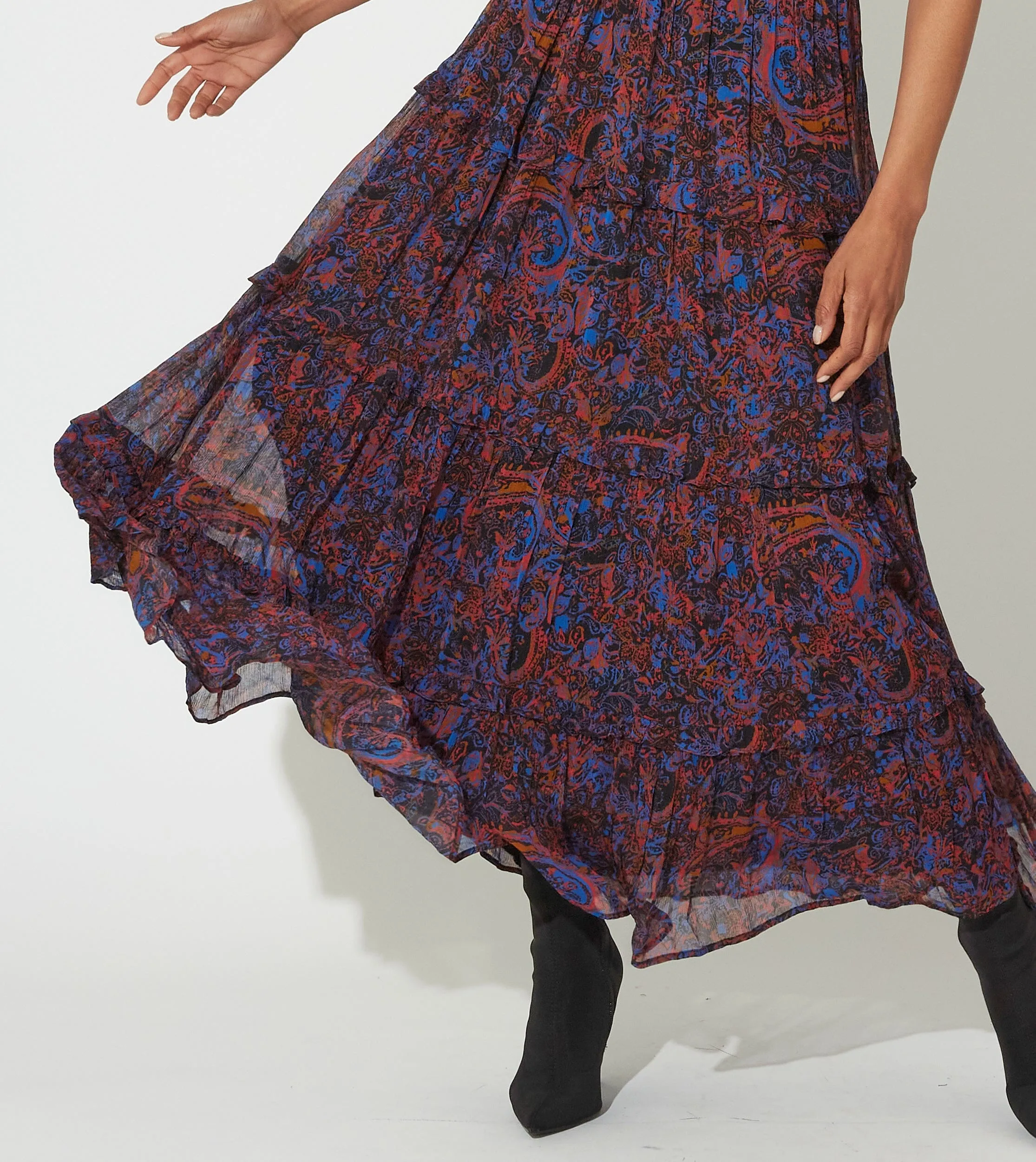 Alessia Midi Dress | Retrograde Paisley sold by Cleobella product image thumbnail 3