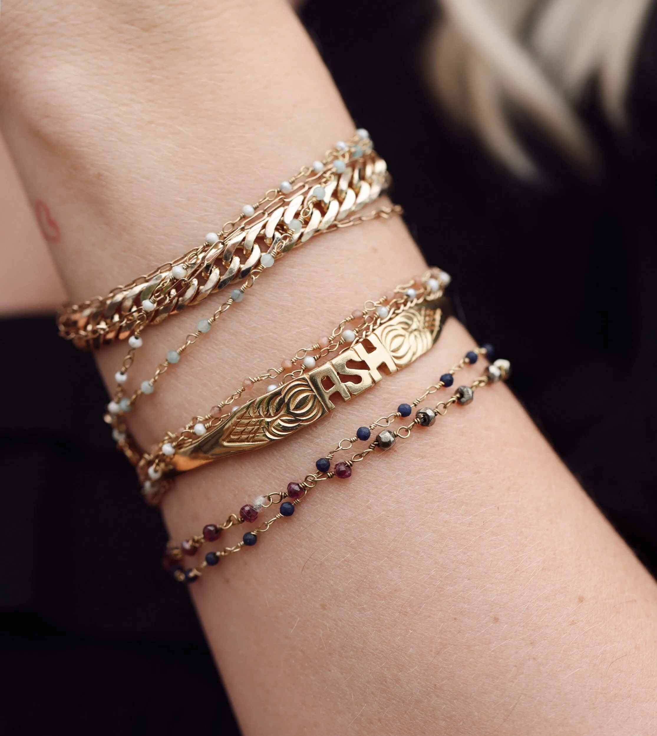 Custom Bali Word Bracelet sold by Cleobella product image thumbnail 5