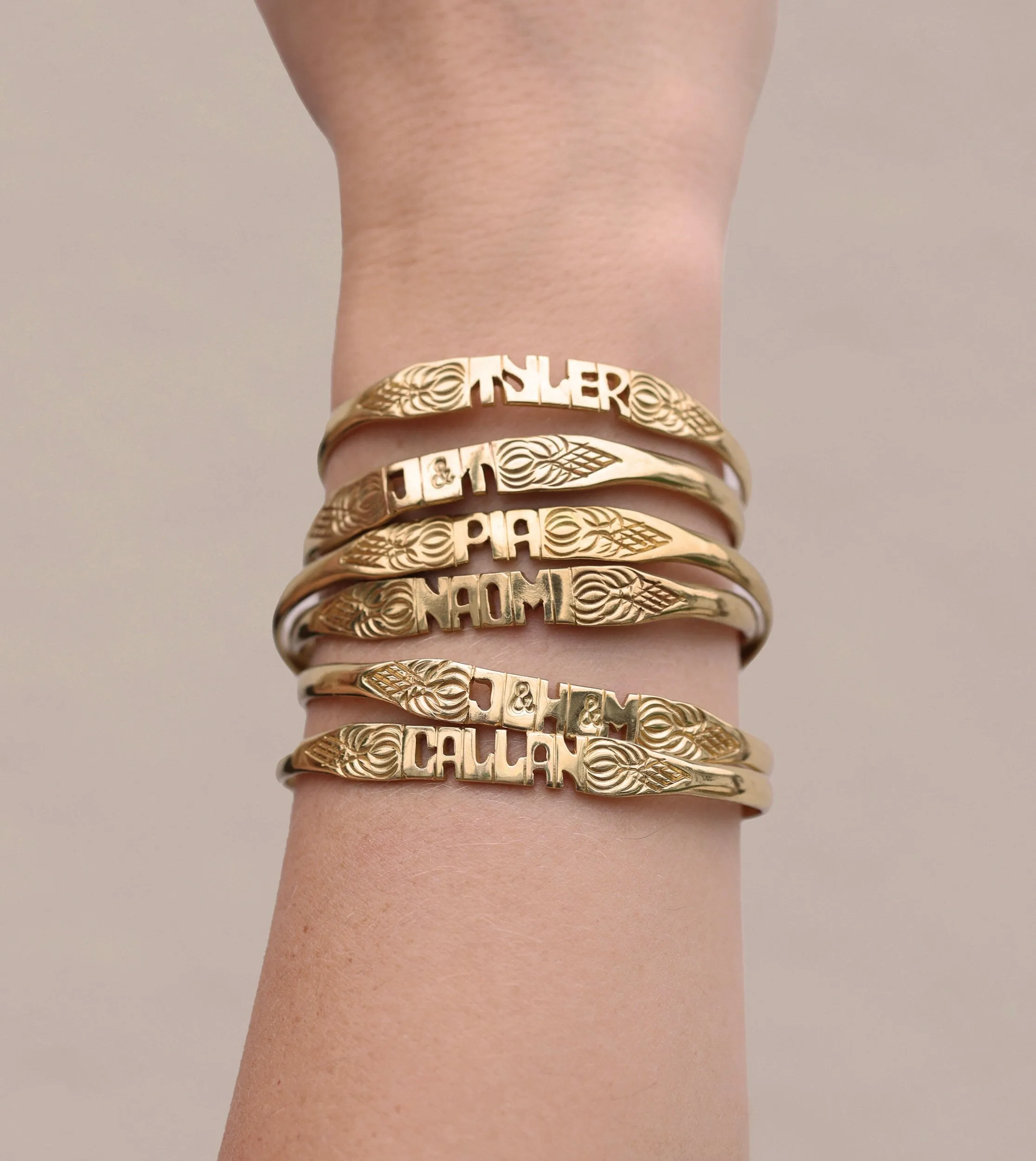 Custom Bali Word Bracelet sold by Cleobella